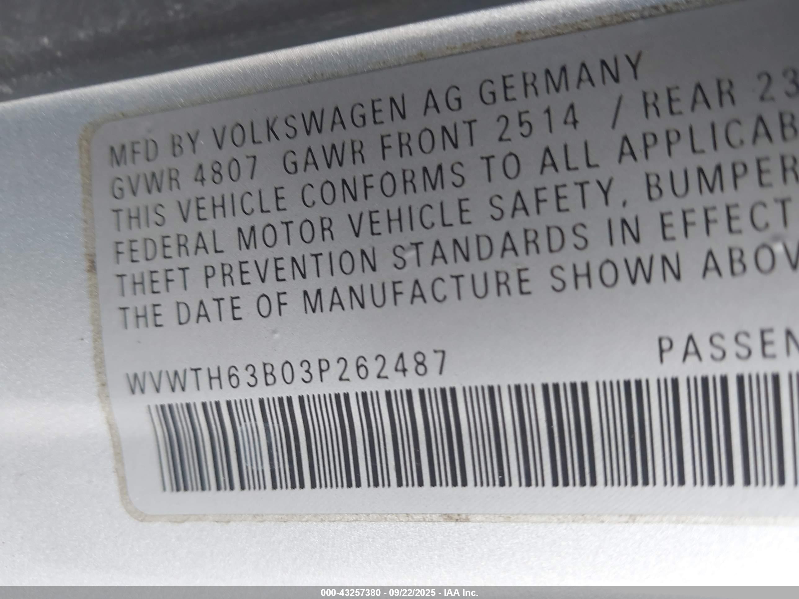 VOLKSWAGEN PASSAT image 9