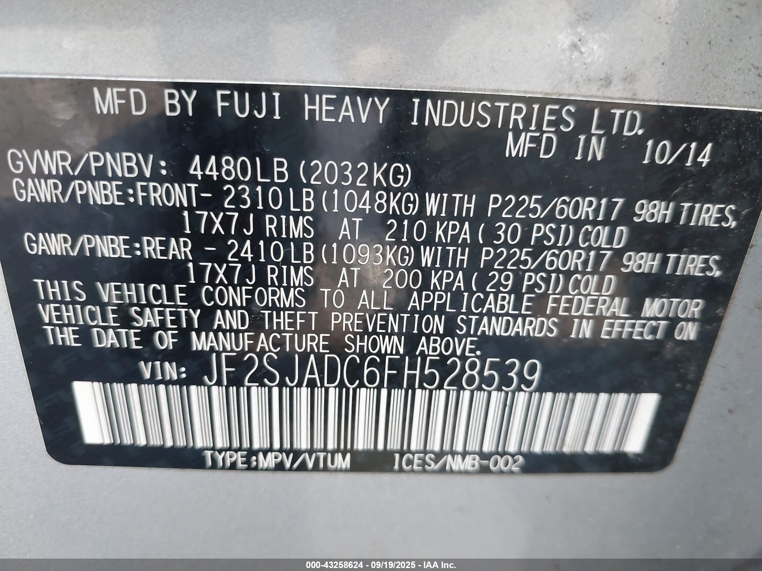 SUBARU FORESTER image 9