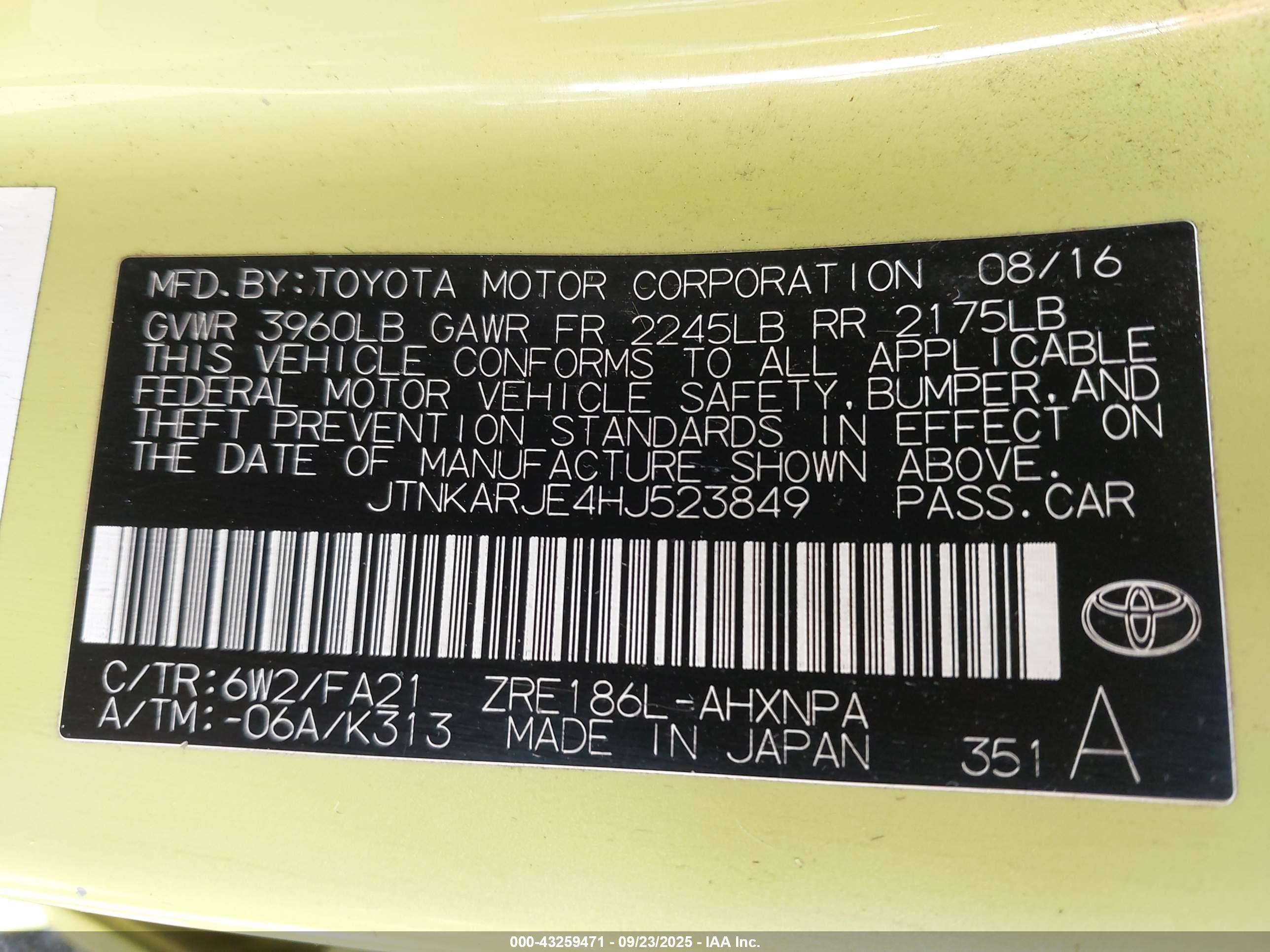 TOYOTA COROLLA image 9