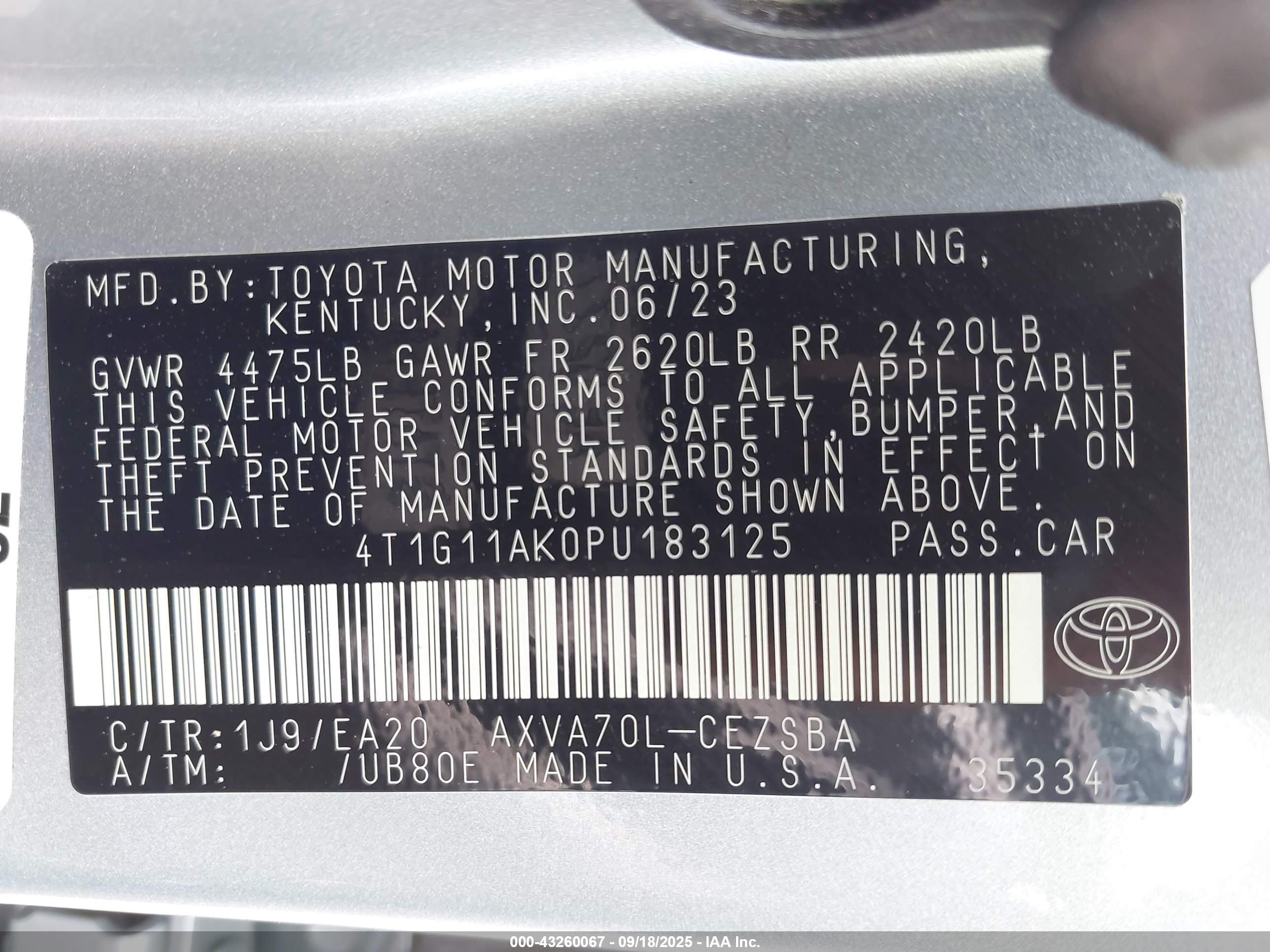 TOYOTA CAMRY image 9