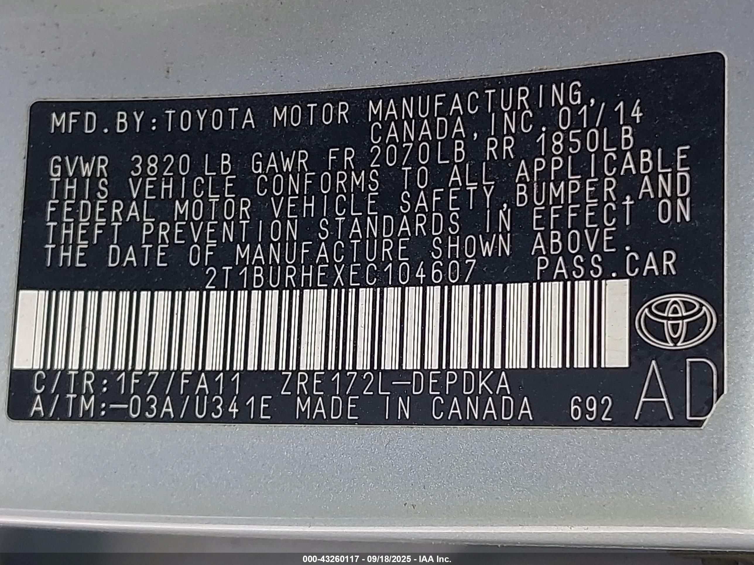 TOYOTA COROLLA image 9