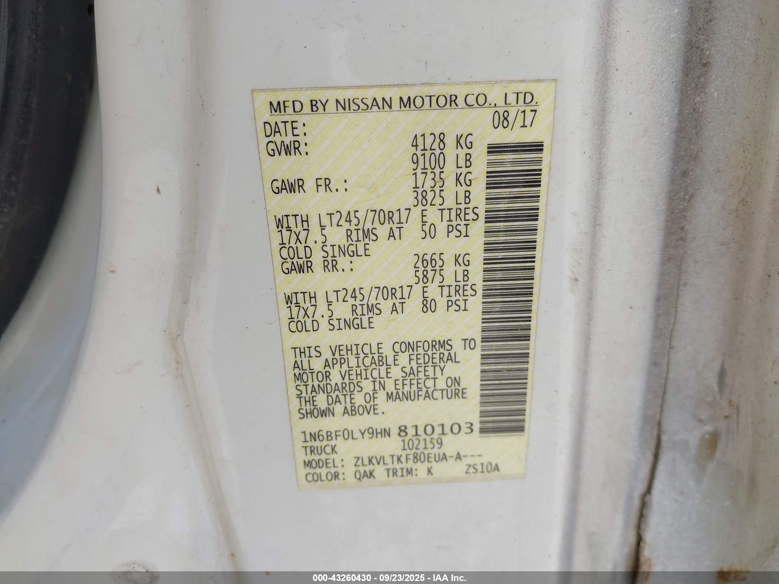NISSAN NV image 9