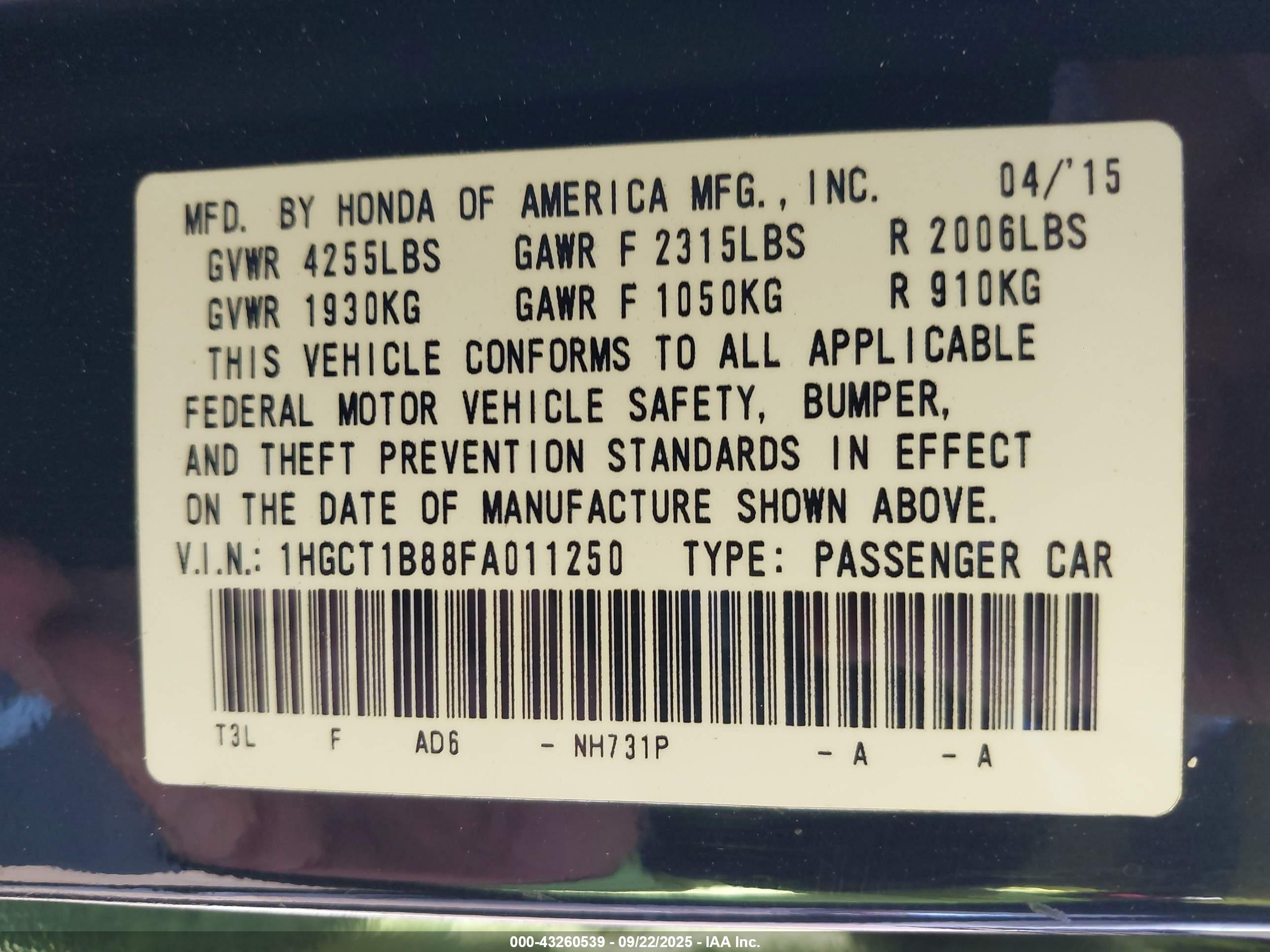 HONDA ACCORD image 9