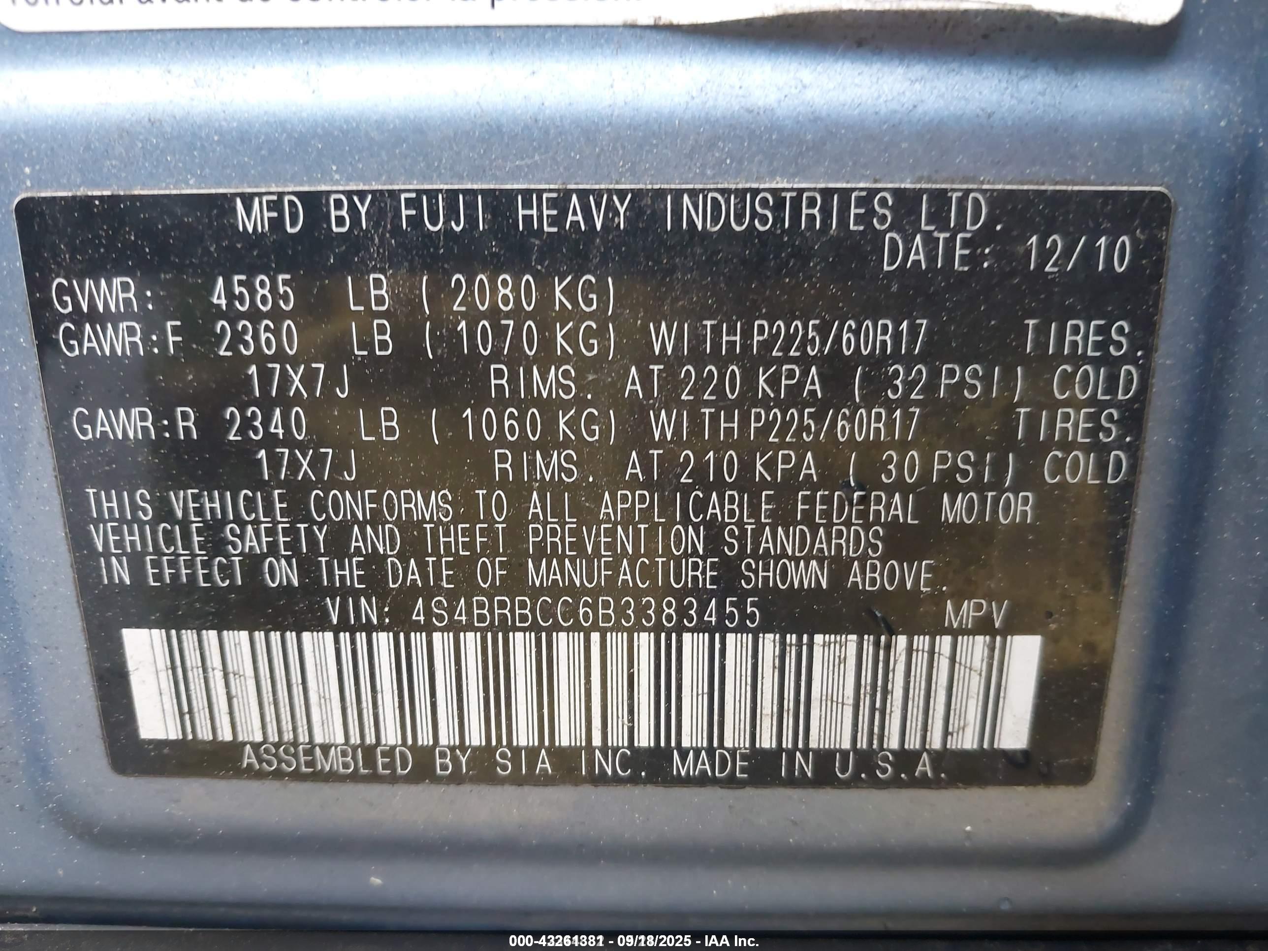 SUBARU OUTBACK image 9
