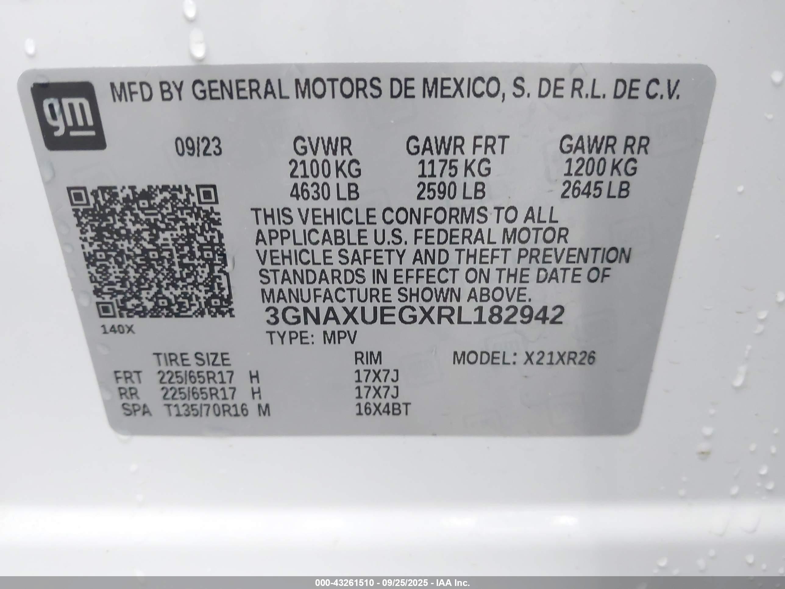 CHEVROLET EQUINOX image 9