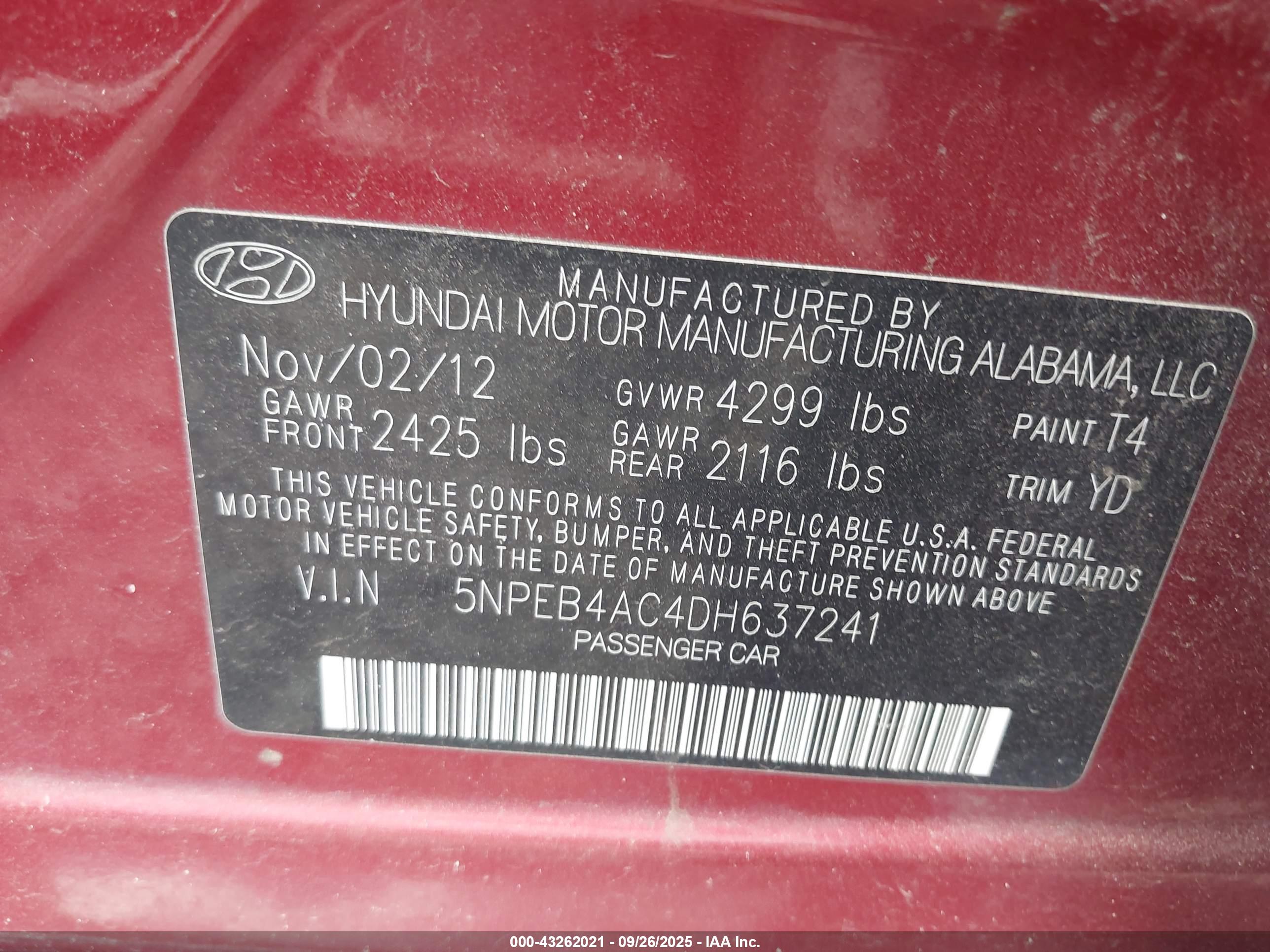 HYUNDAI SONATA image 9