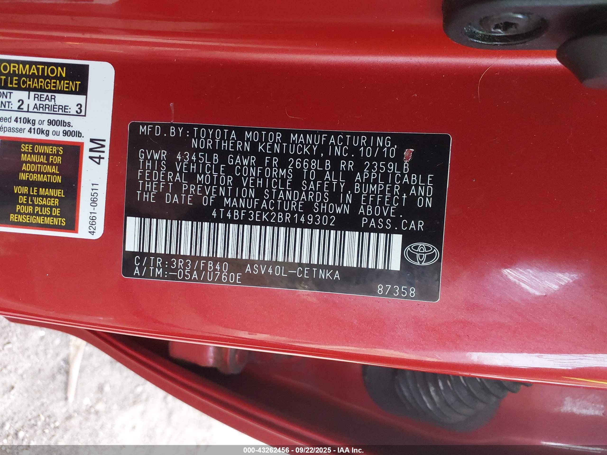 TOYOTA CAMRY image 9