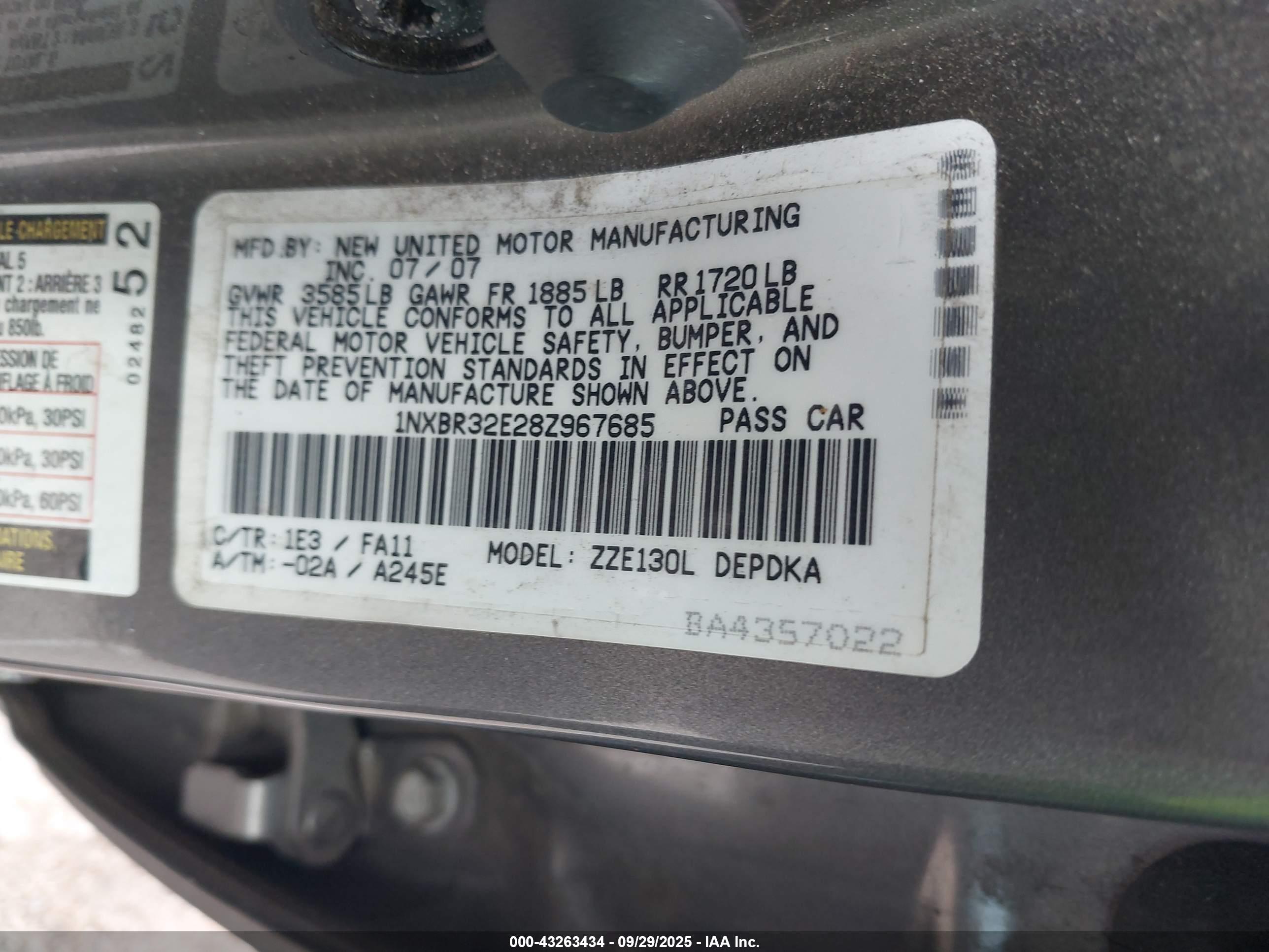 TOYOTA COROLLA image 9