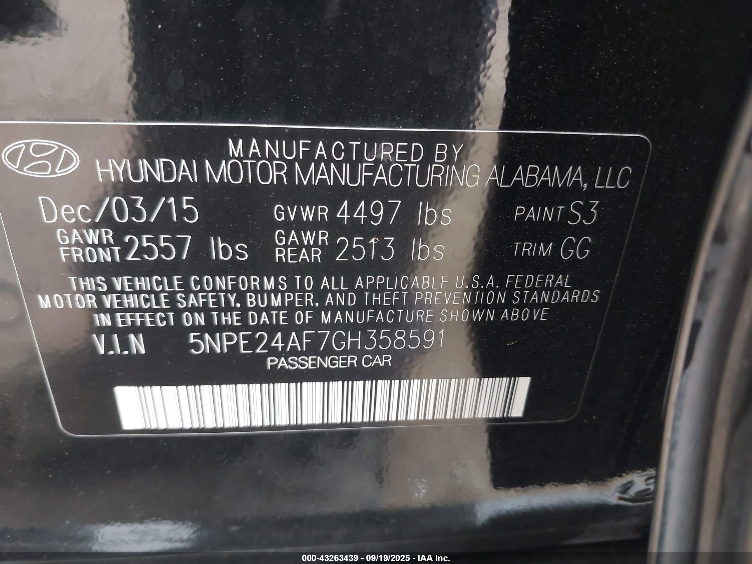 HYUNDAI SONATA image 9