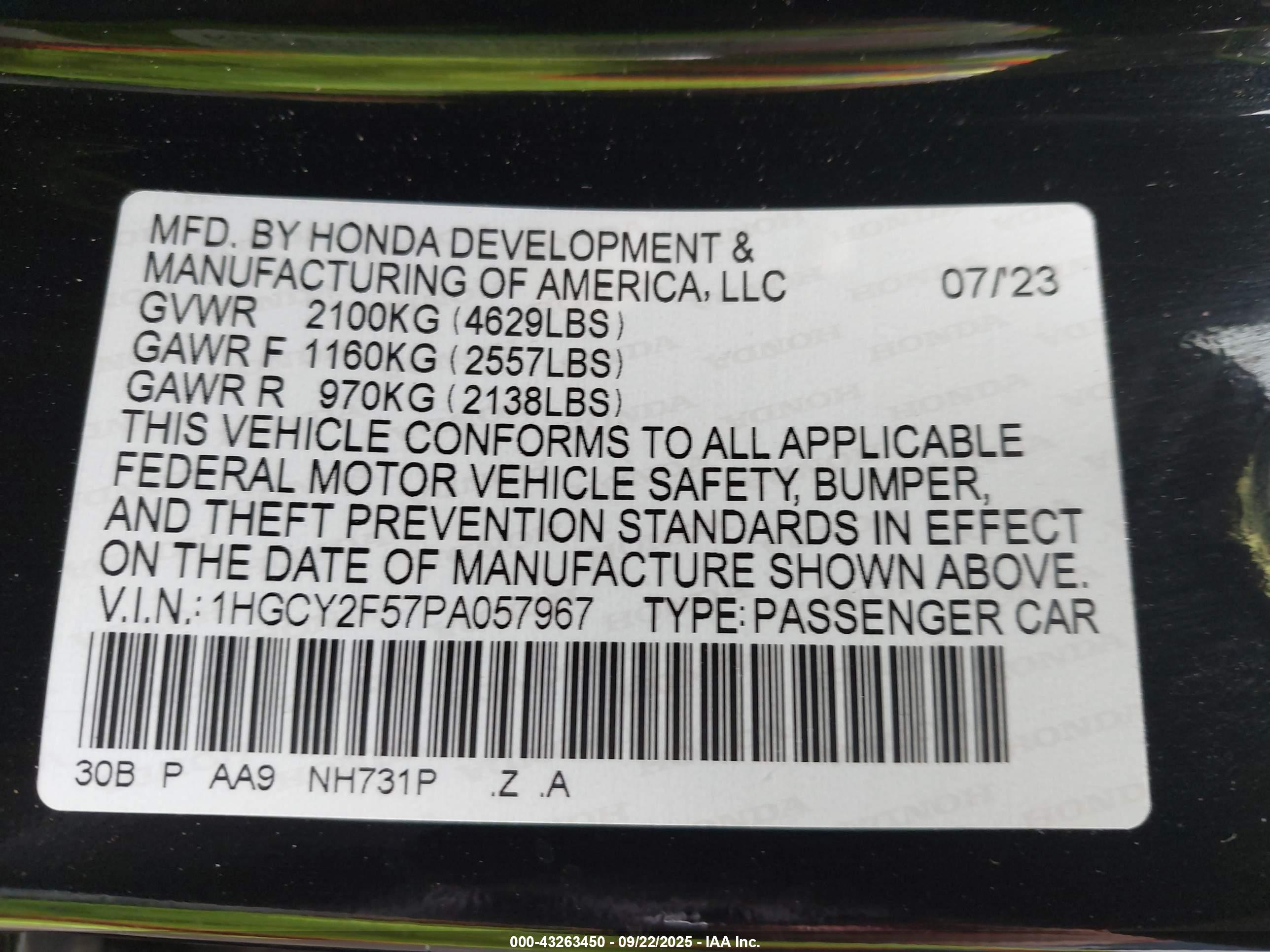 HONDA ACCORD image 9