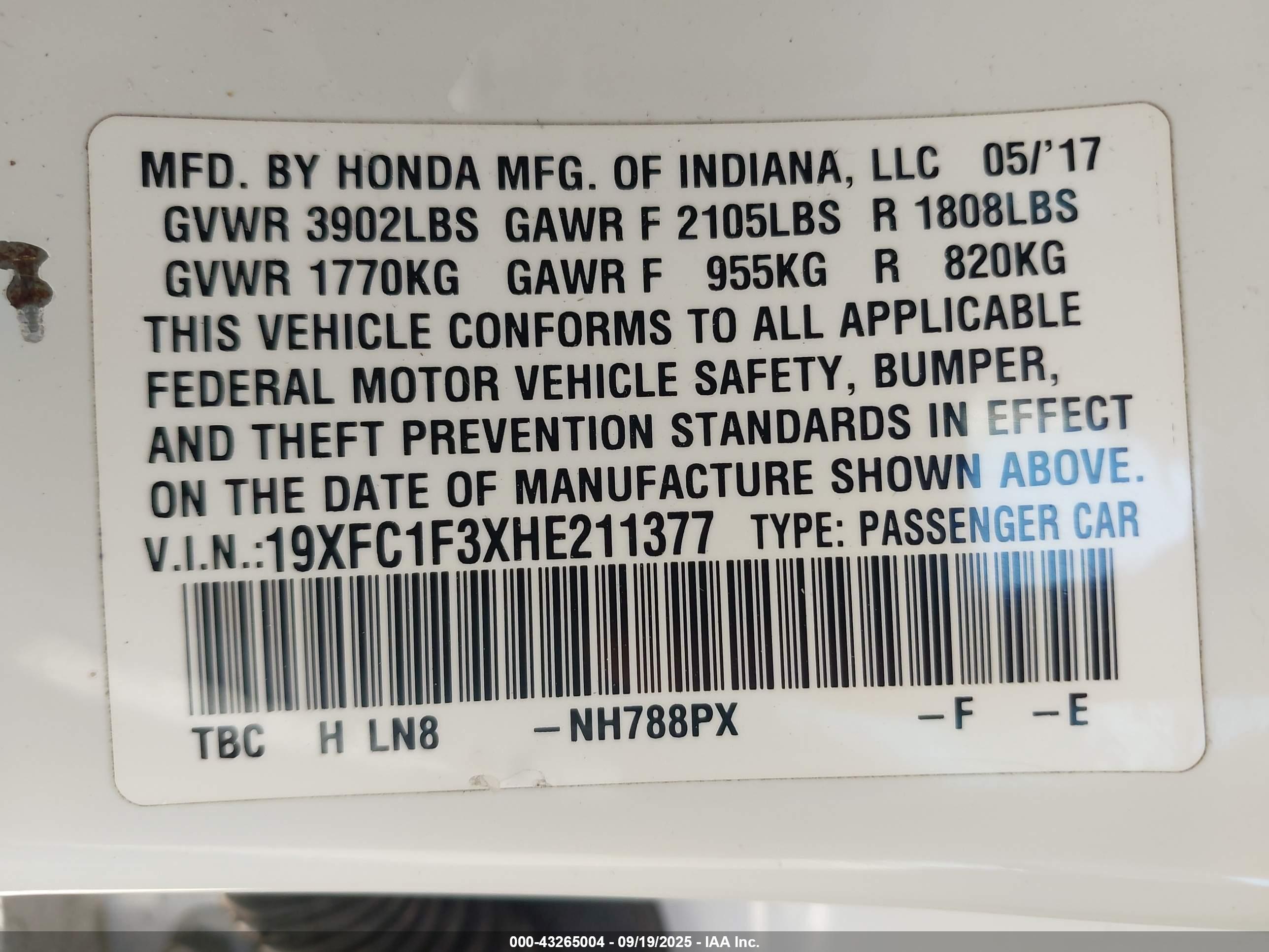 HONDA CIVIC image 9