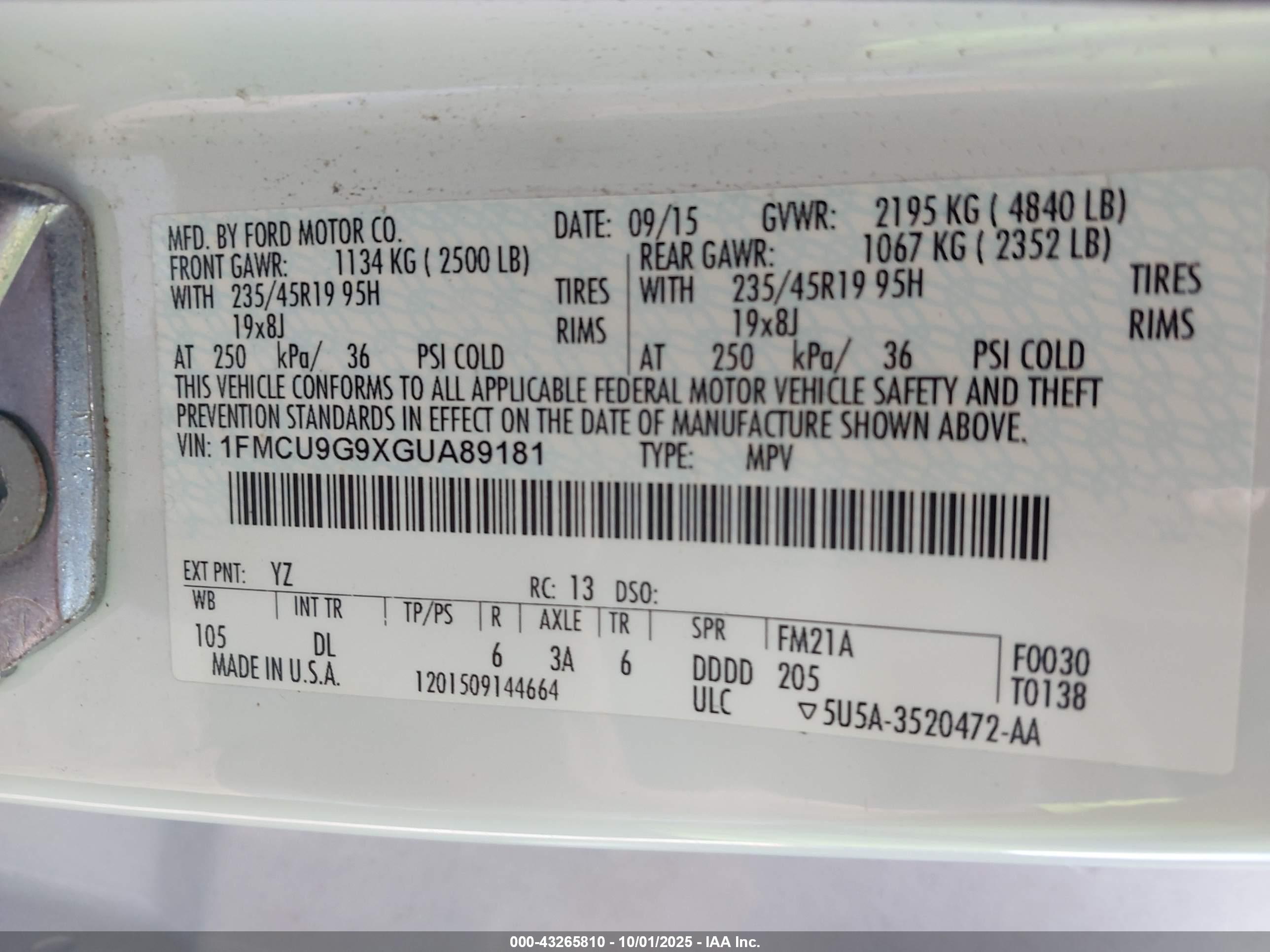 FORD ESCAPE image 9