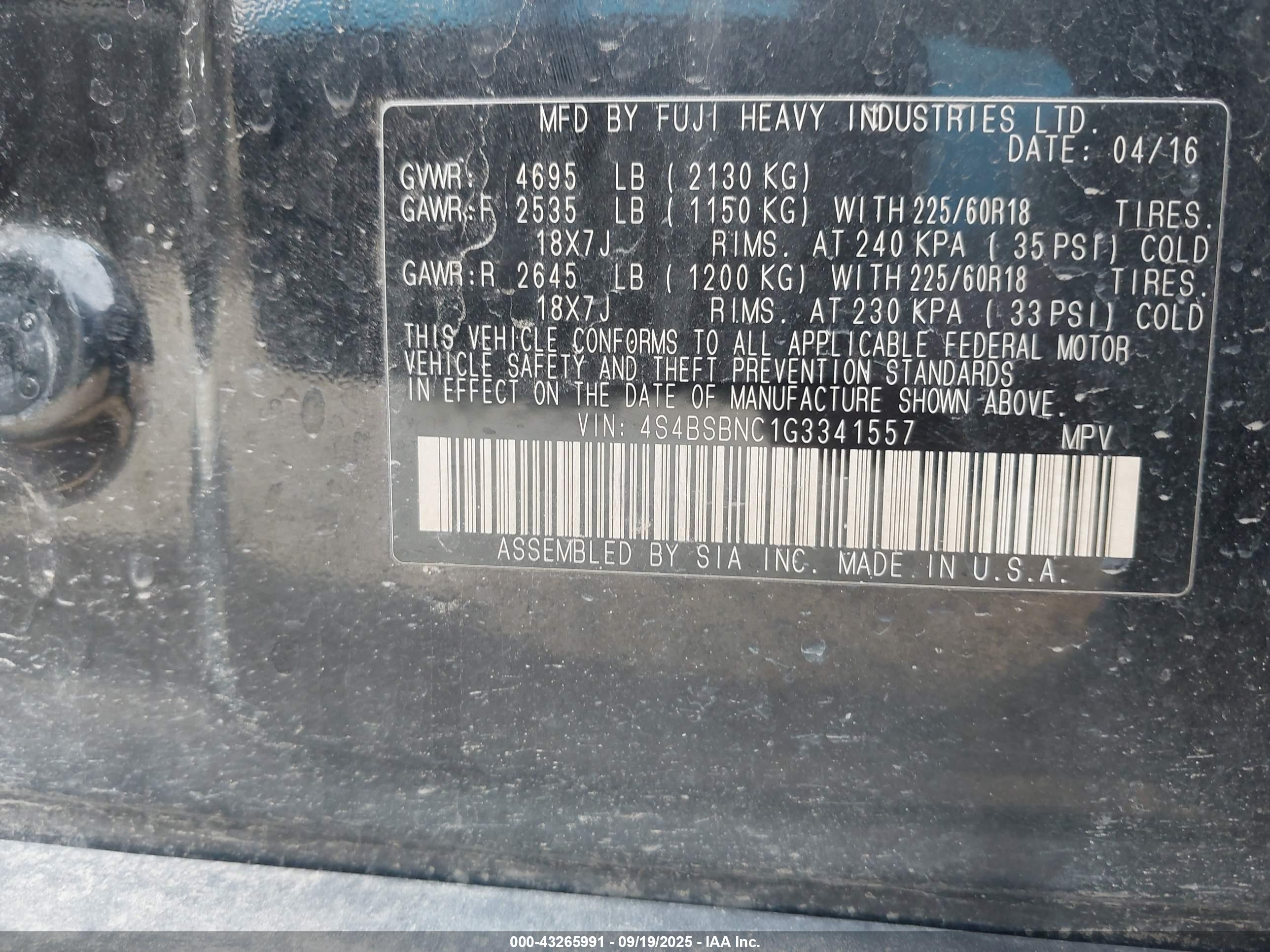 SUBARU OUTBACK image 9