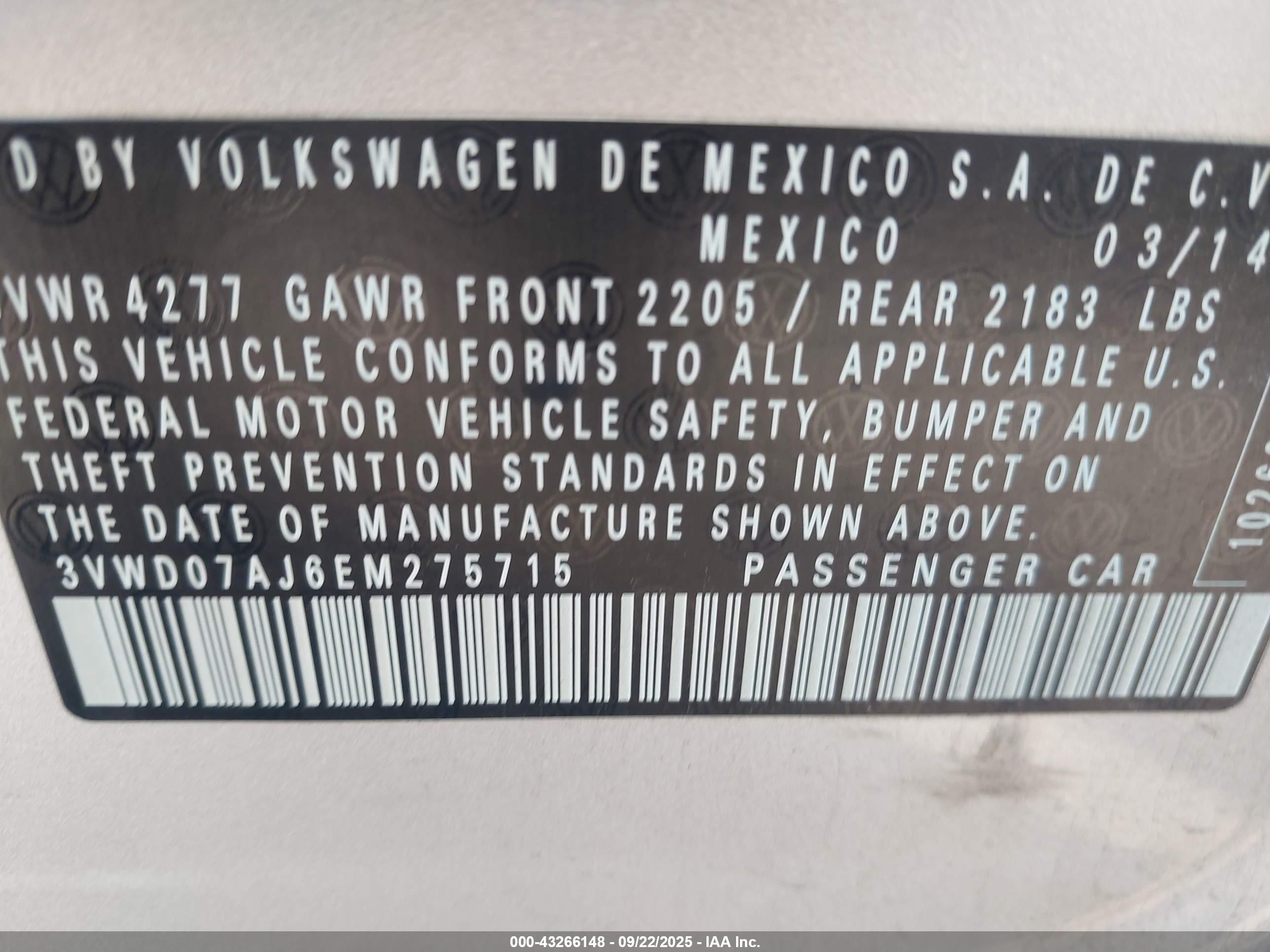 VOLKSWAGEN JETTA image 9