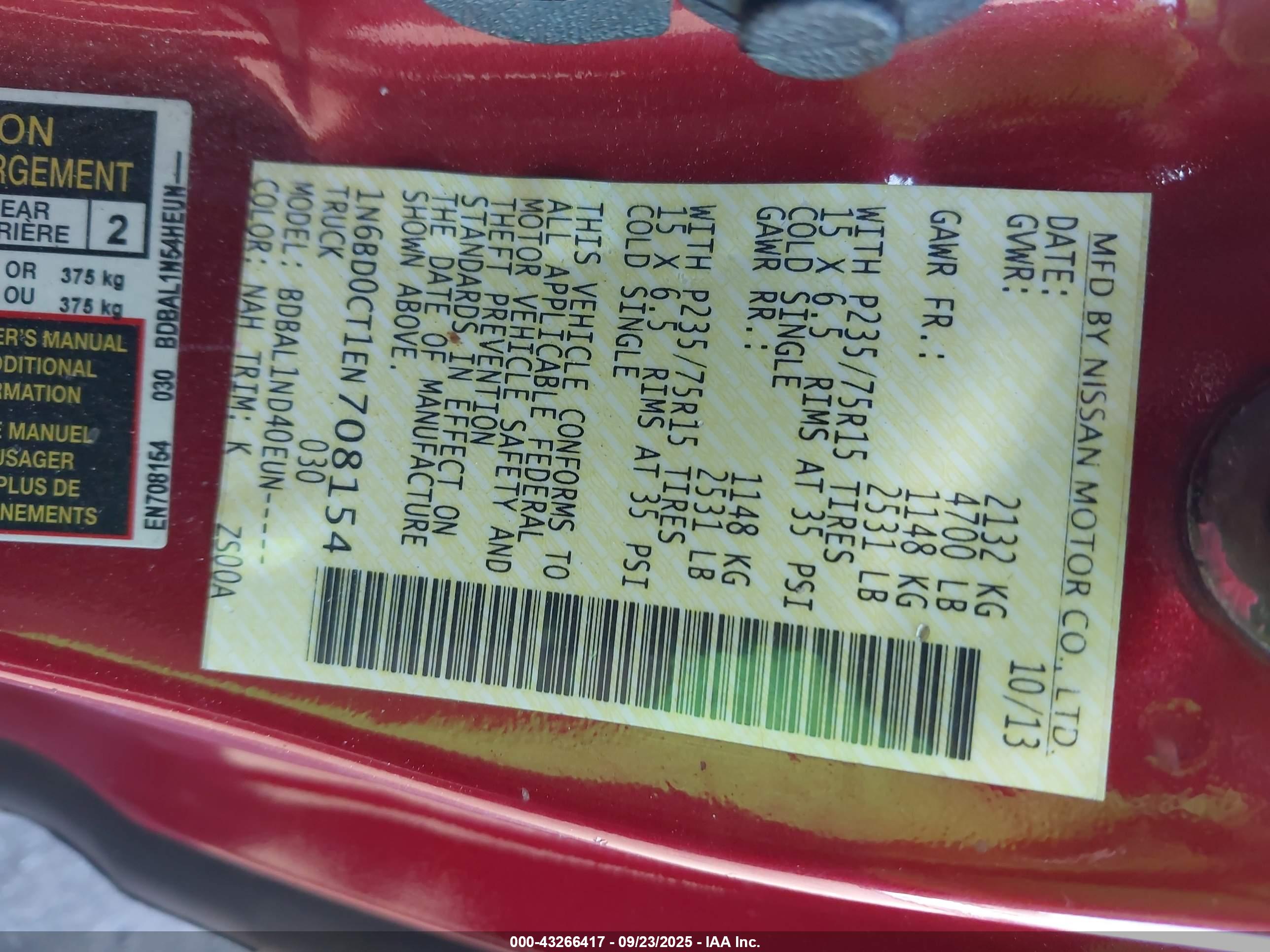 NISSAN FRONTIER image 9