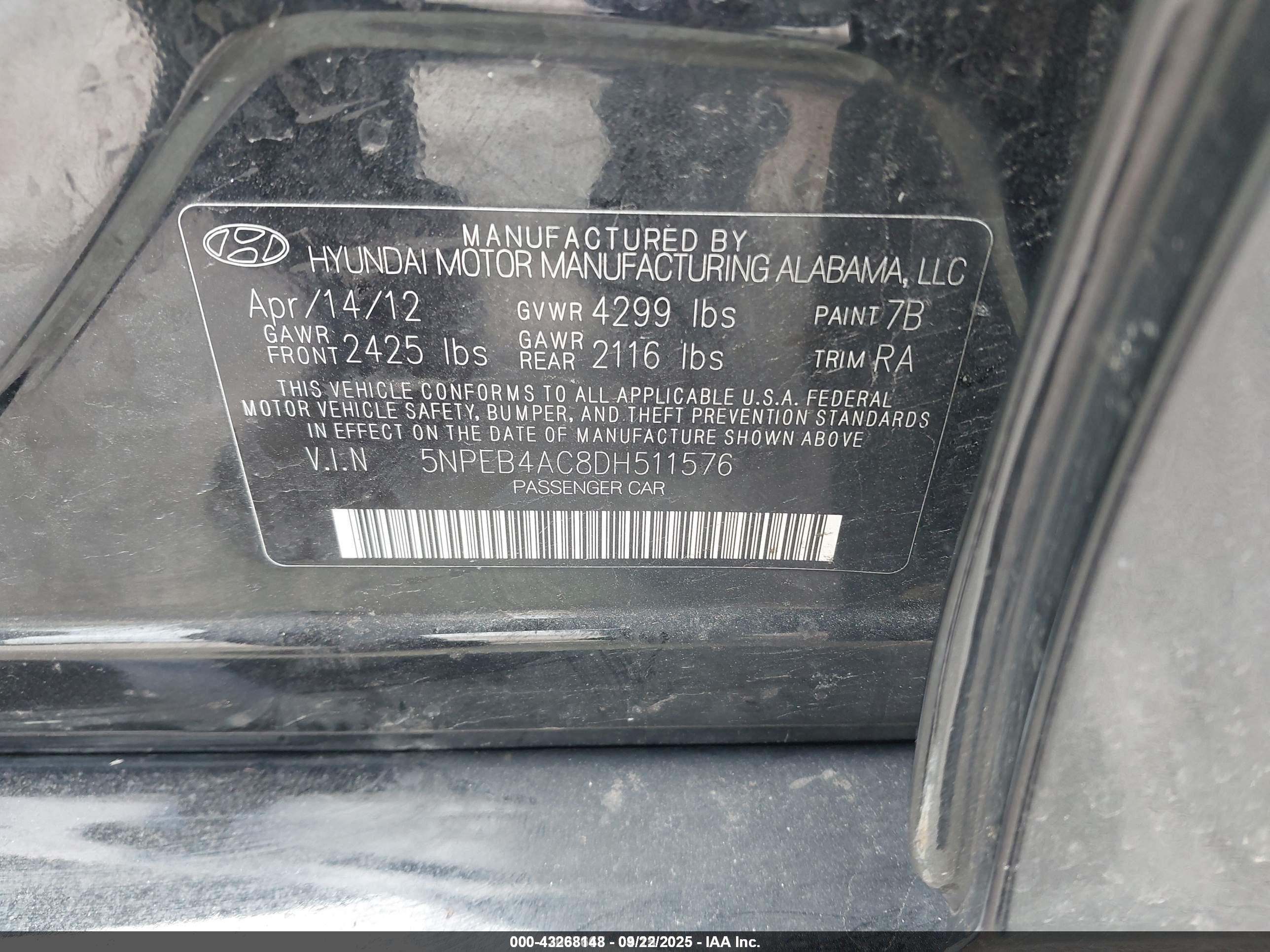 HYUNDAI SONATA image 9