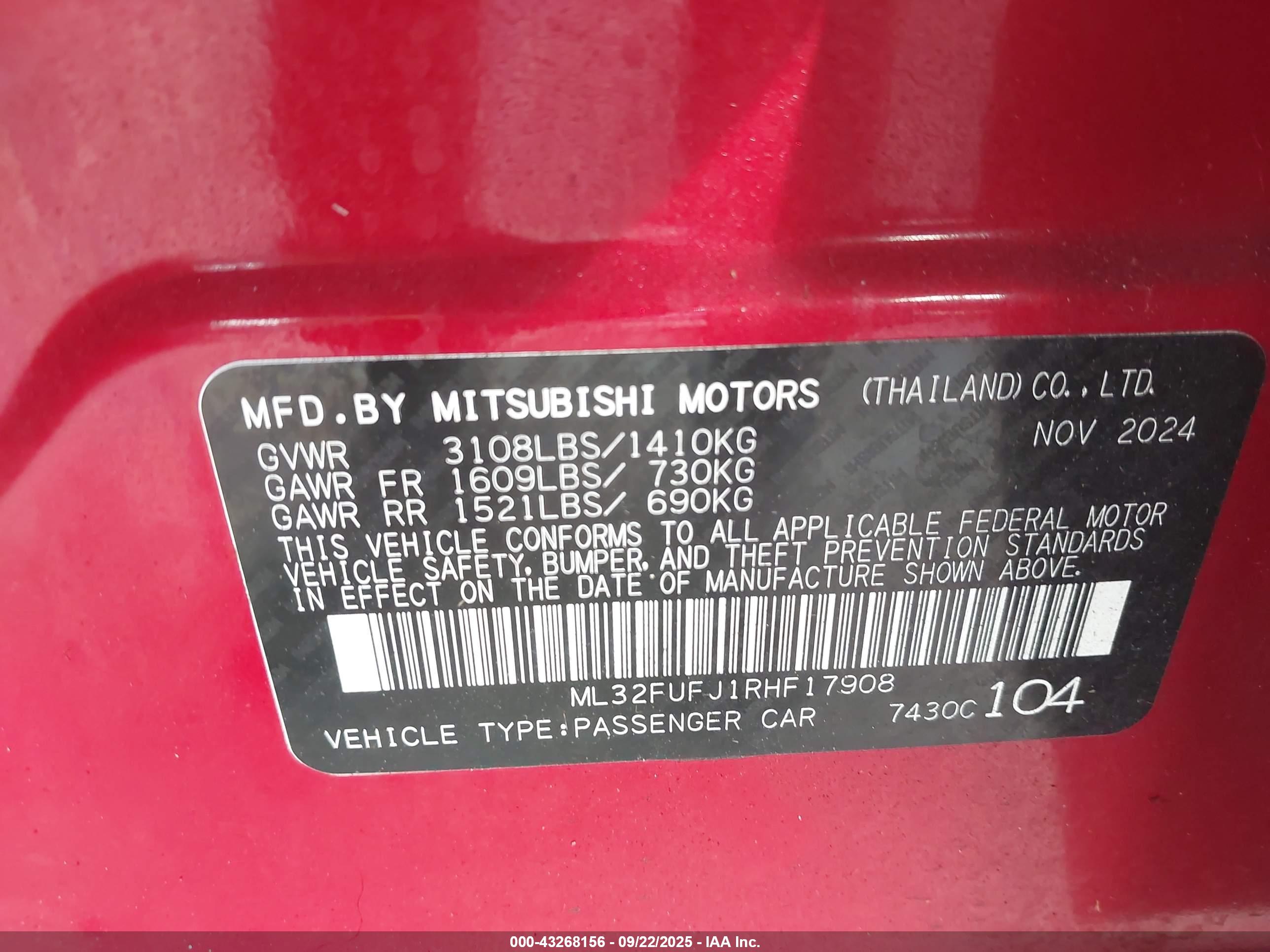 MITSUBISHI MIRAGE image 9