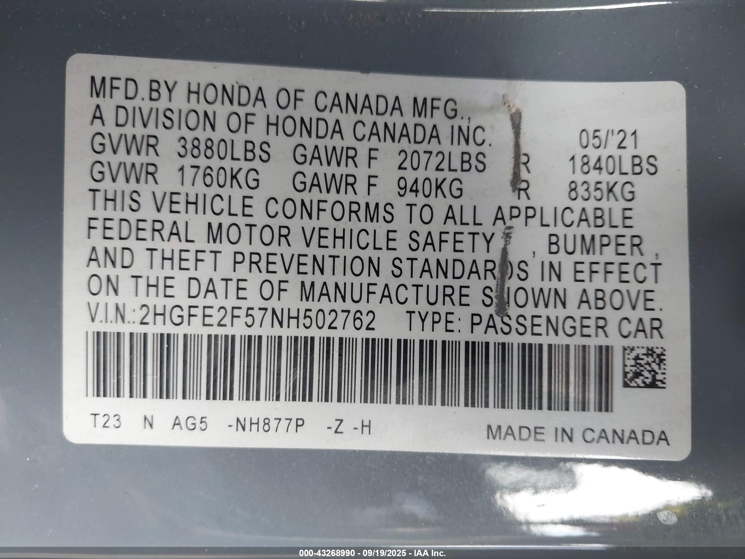 HONDA CIVIC image 9