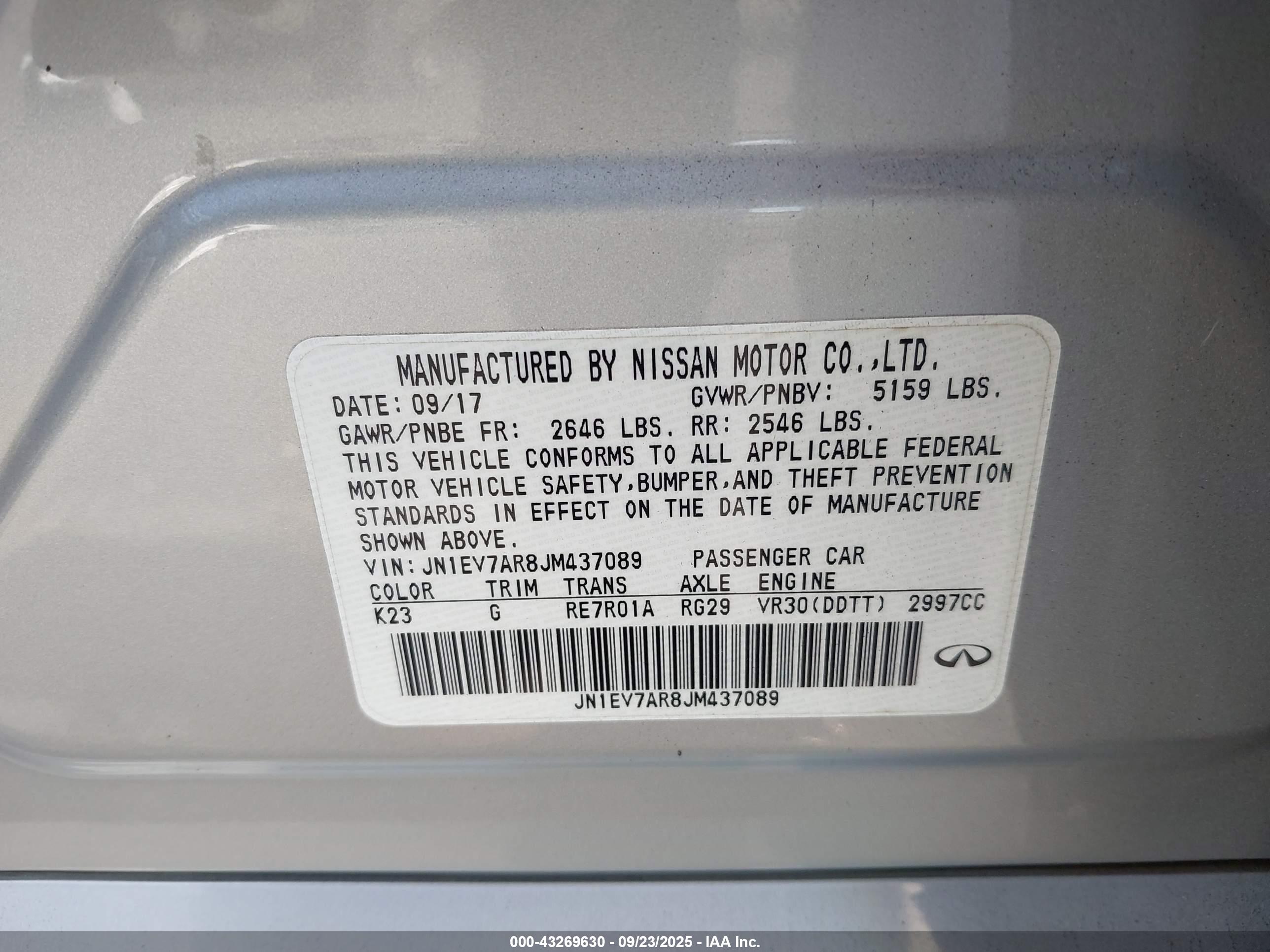 INFINITI Q50 image 9