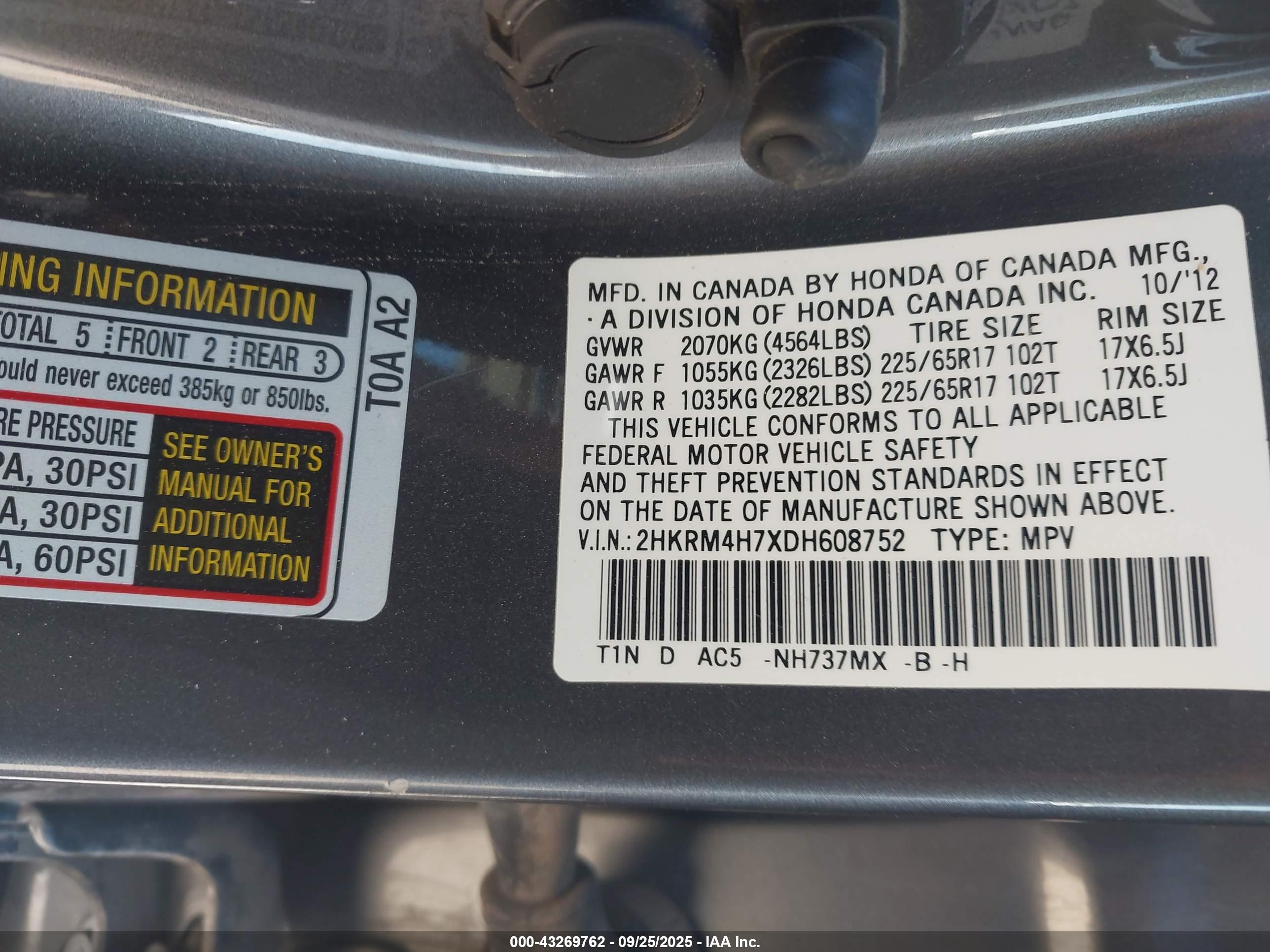 HONDA CR-V image 9
