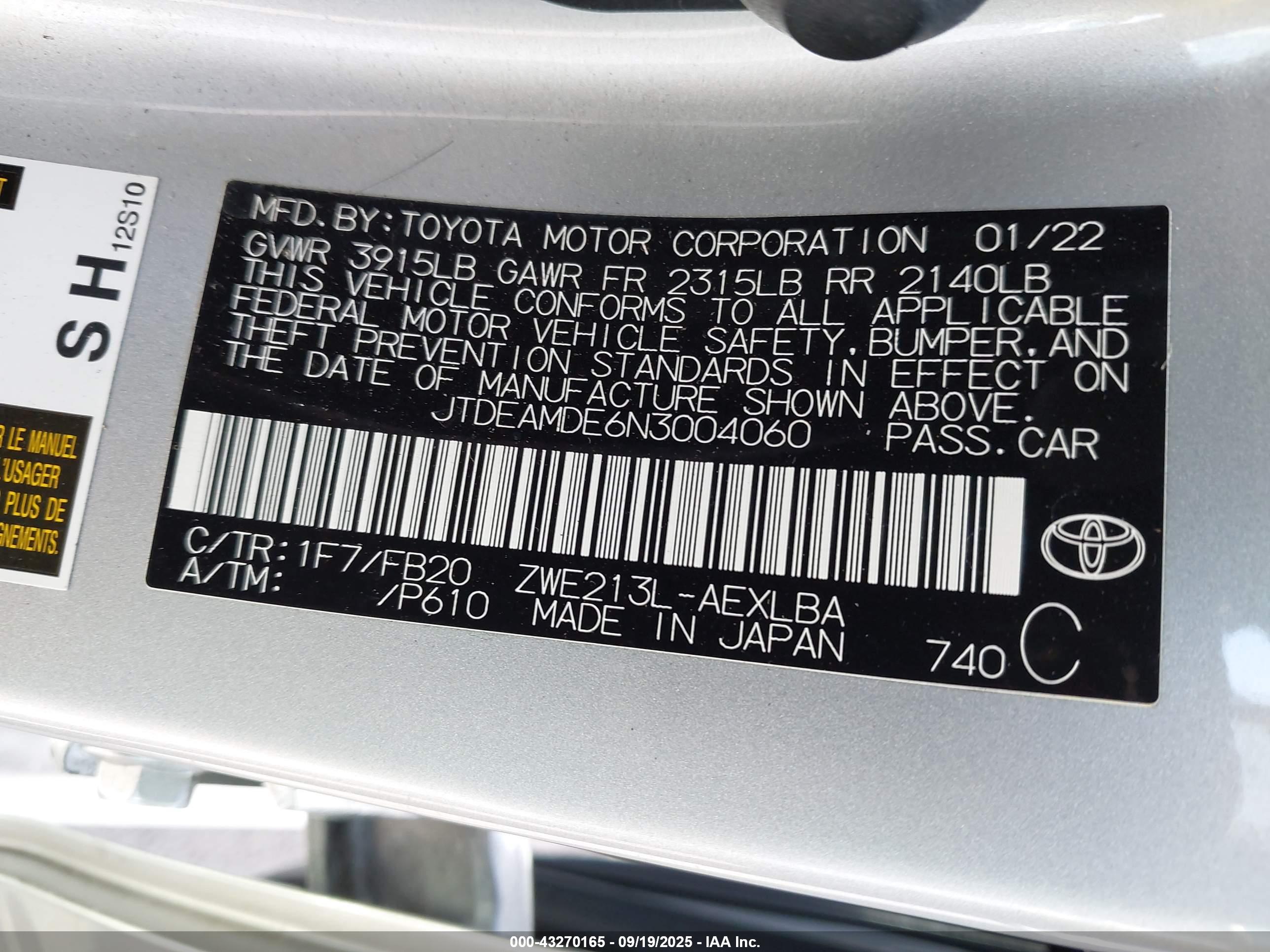 TOYOTA COROLLA image 9