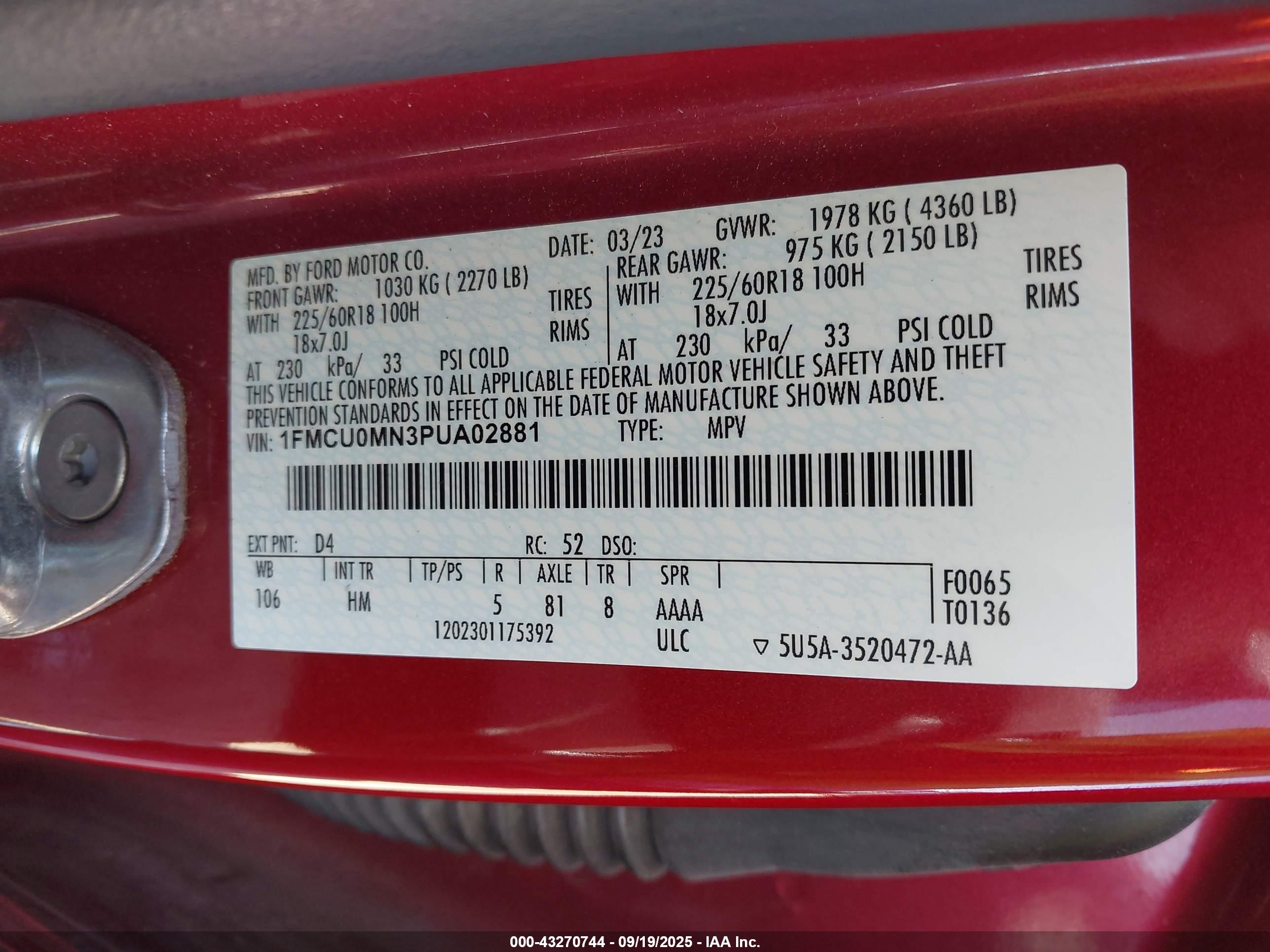 FORD ESCAPE image 9