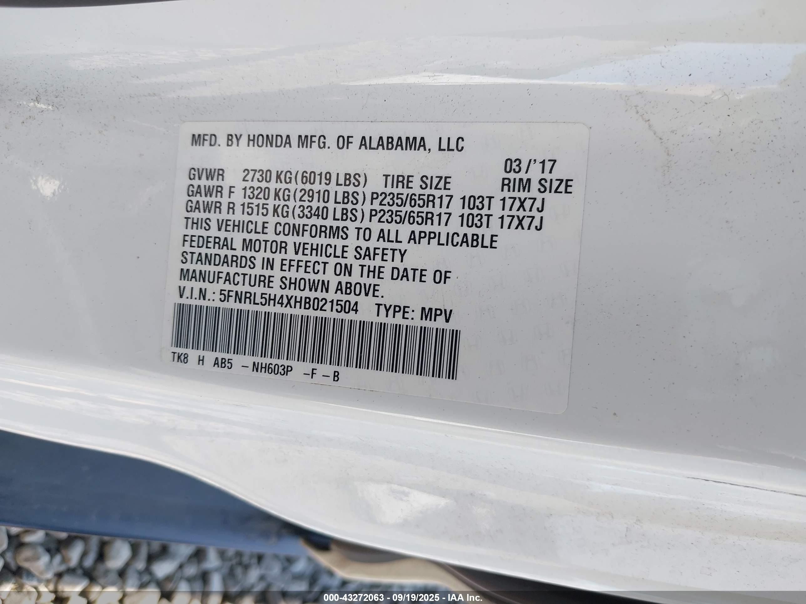 HONDA ODYSSEY image 9