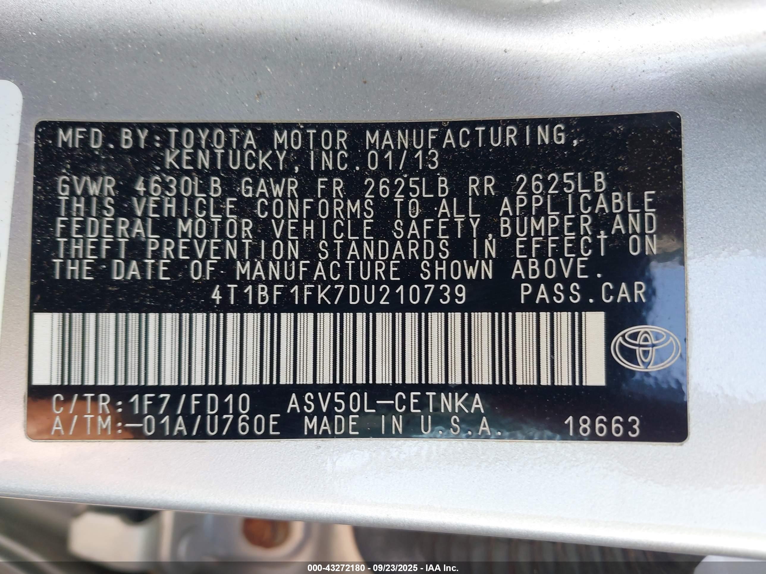 TOYOTA CAMRY image 9