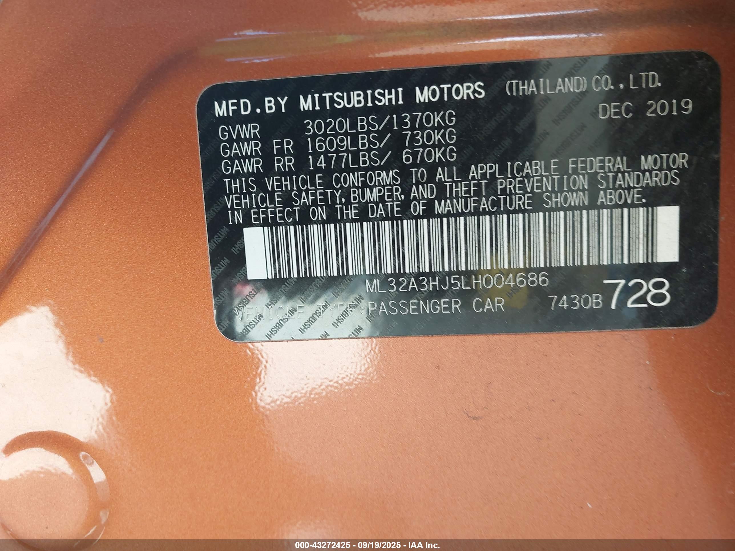 MITSUBISHI MIRAGE image 9