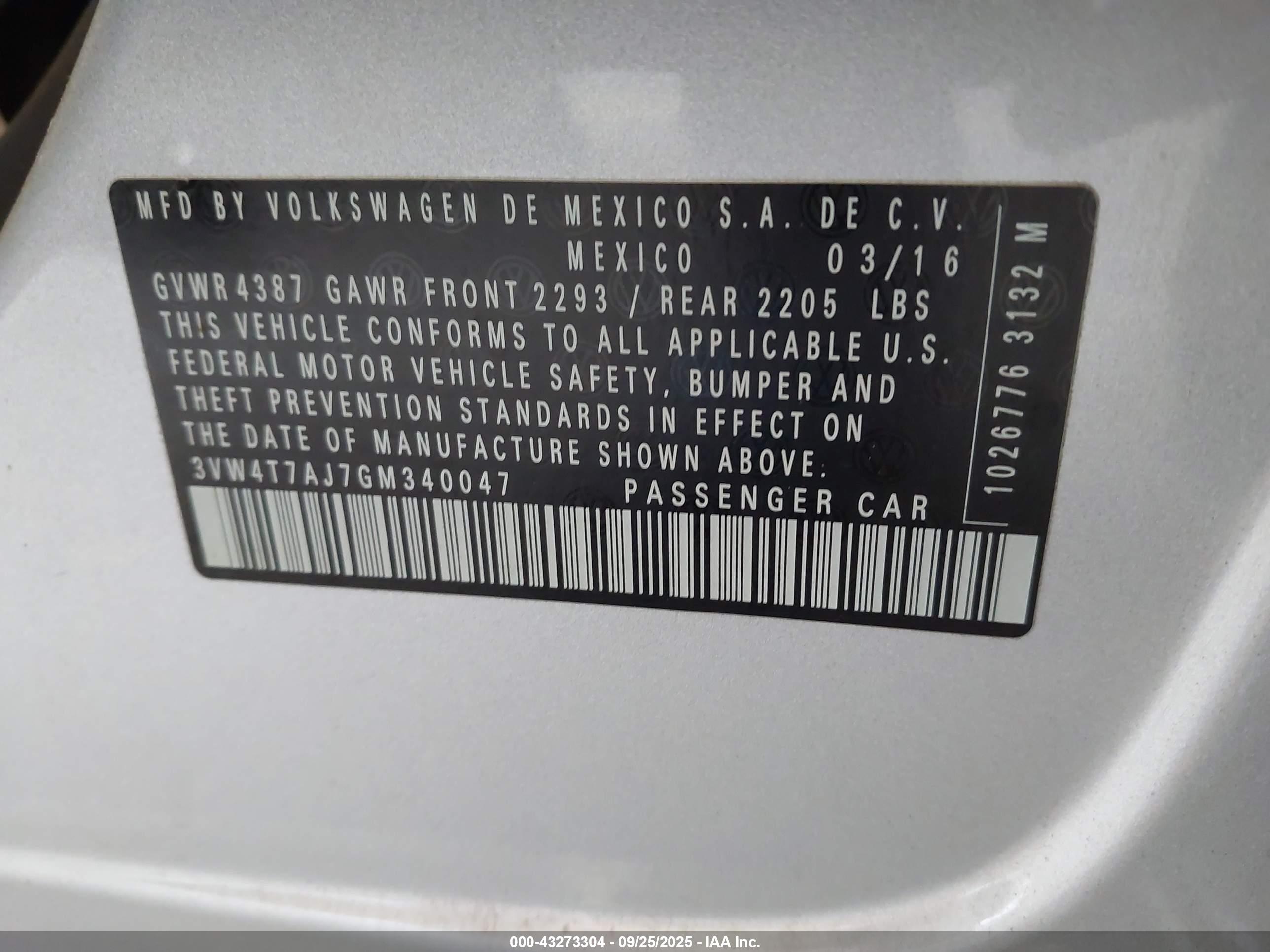 VOLKSWAGEN JETTA image 9