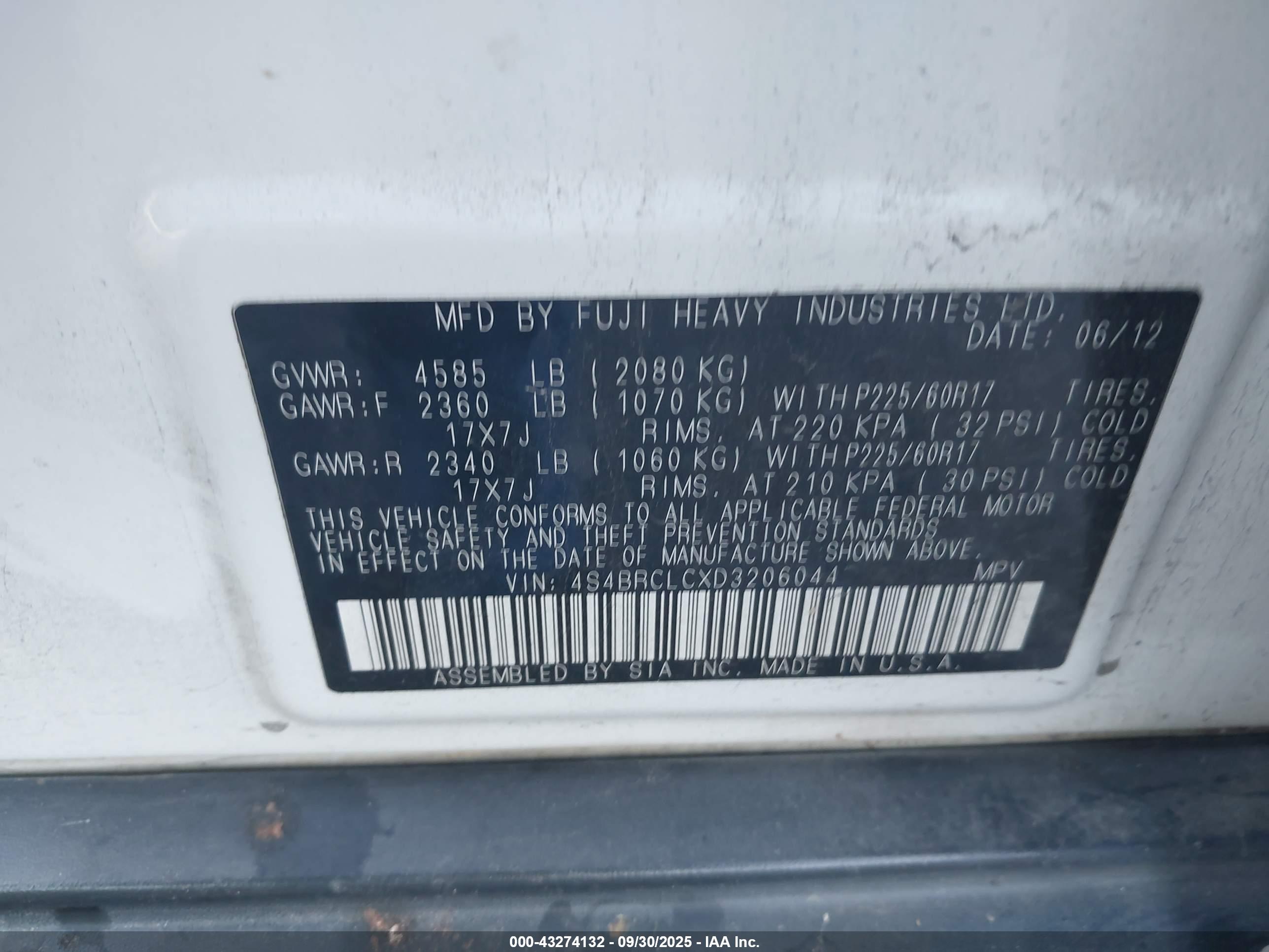 SUBARU OUTBACK image 9