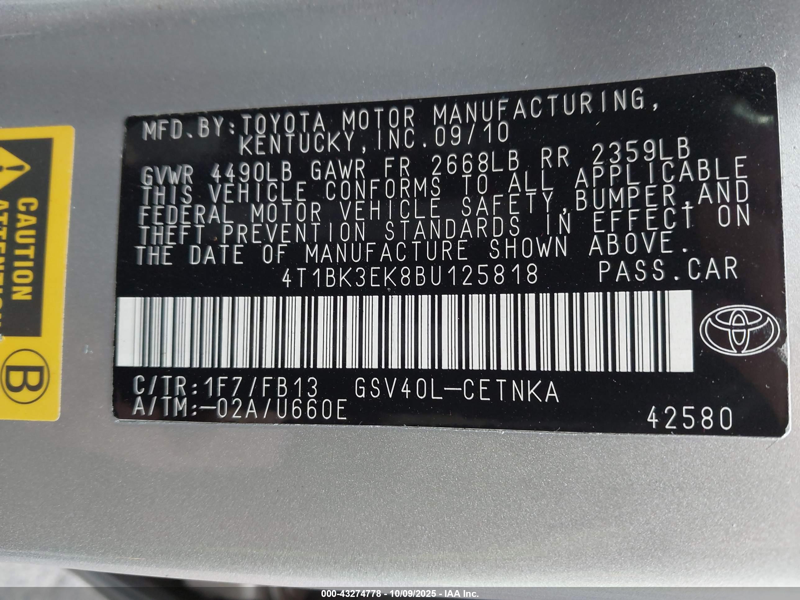 TOYOTA CAMRY image 9