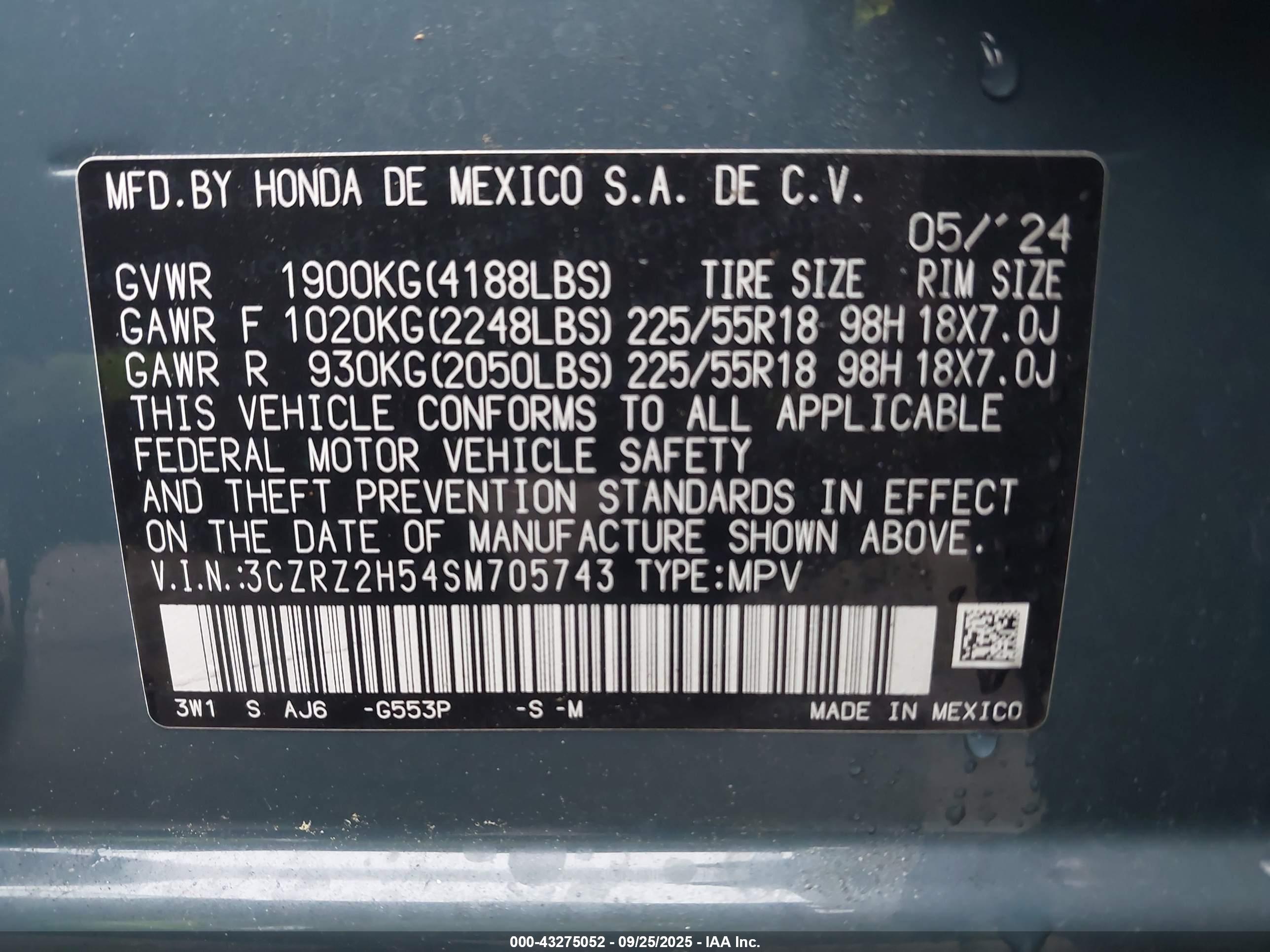 HONDA HR-V image 9