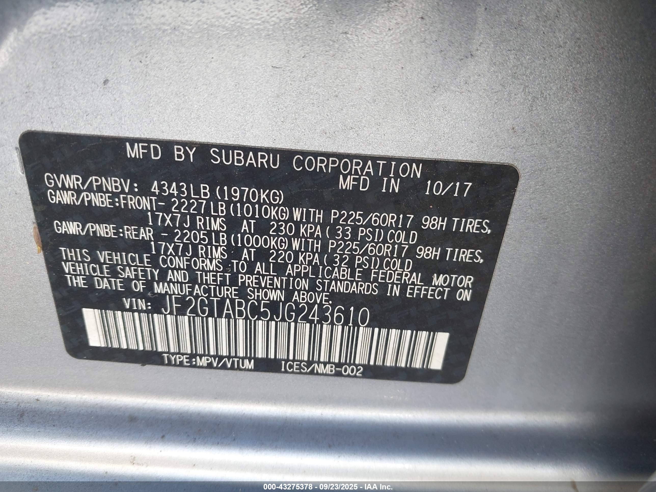 SUBARU CROSSTREK image 9
