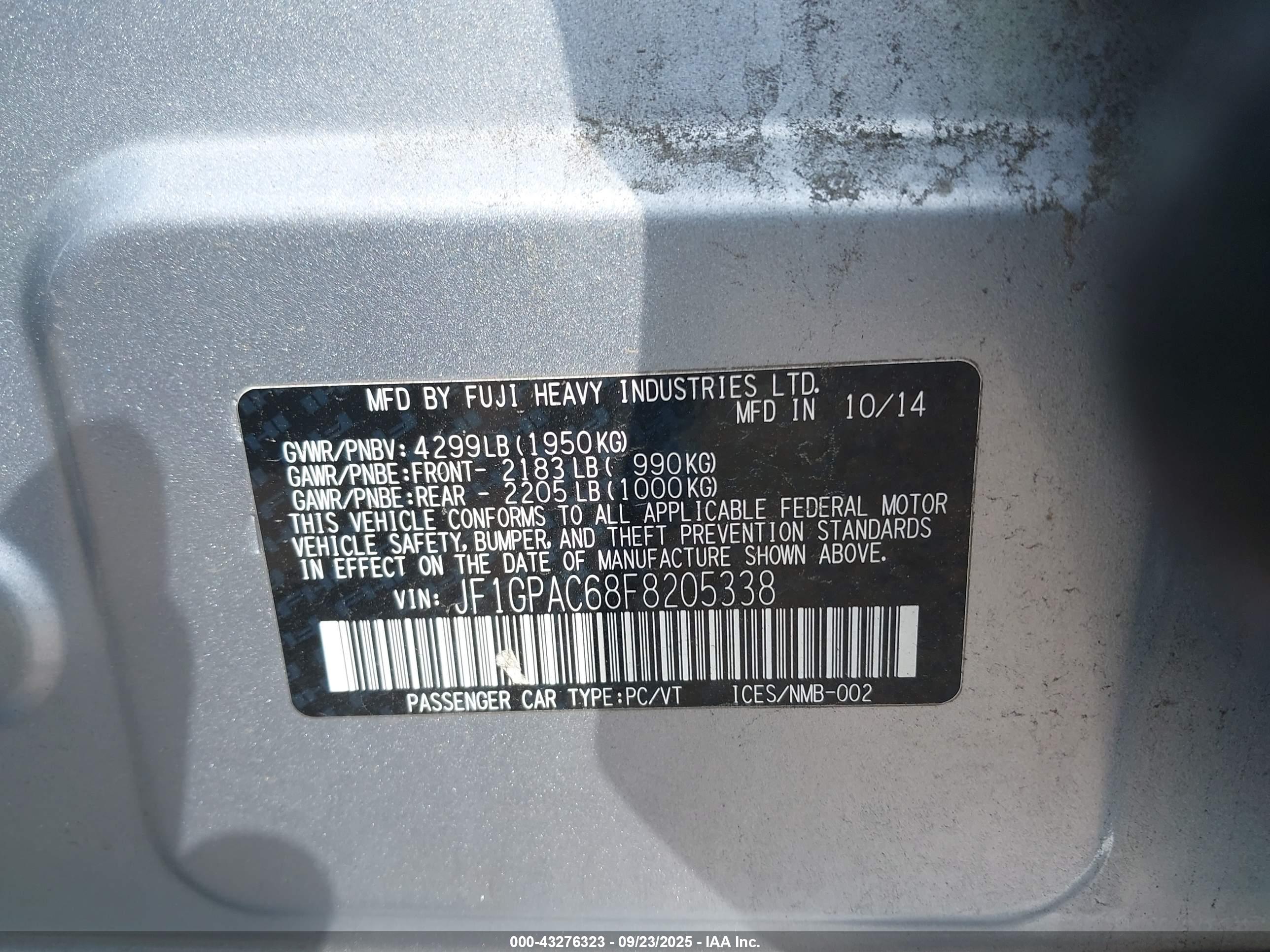 SUBARU IMPREZA image 9