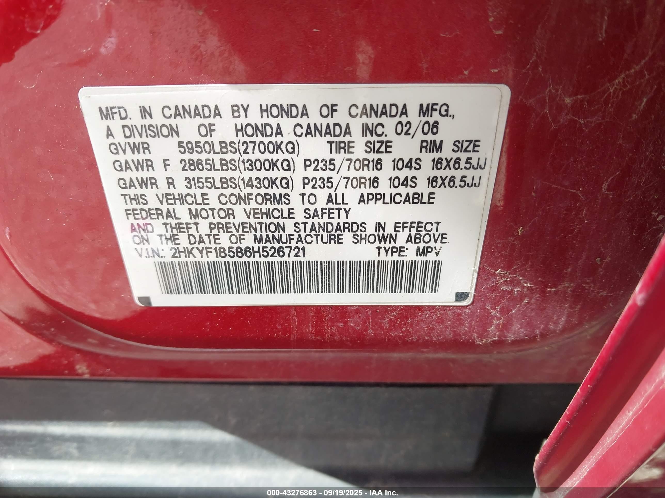 HONDA PILOT image 9