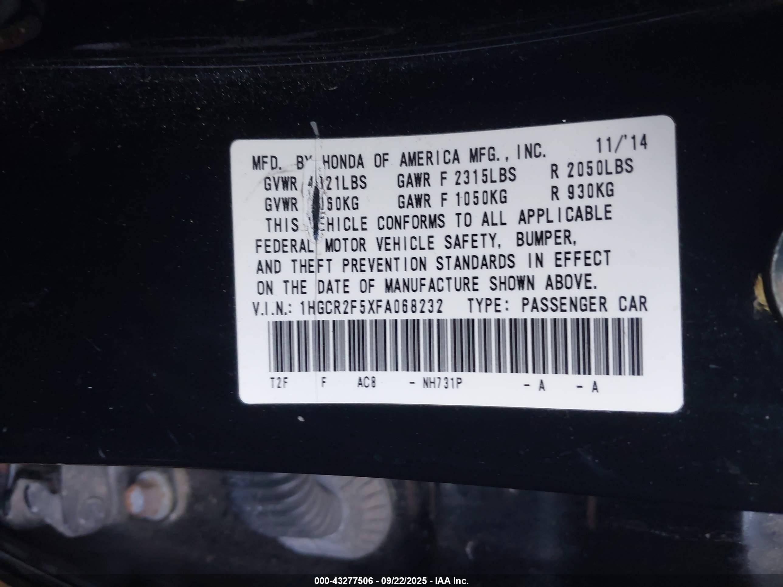 HONDA ACCORD image 9