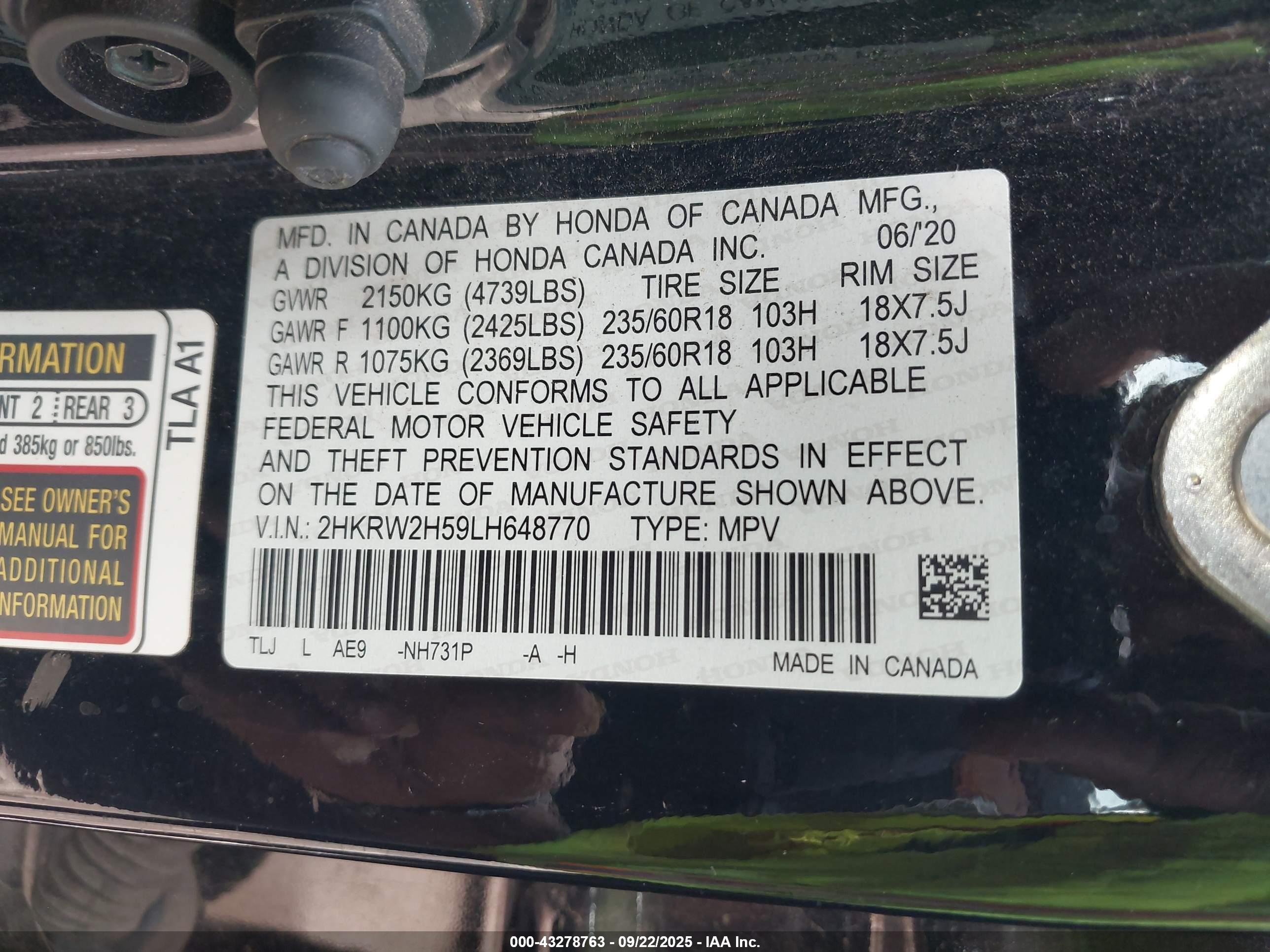 HONDA CR-V image 9