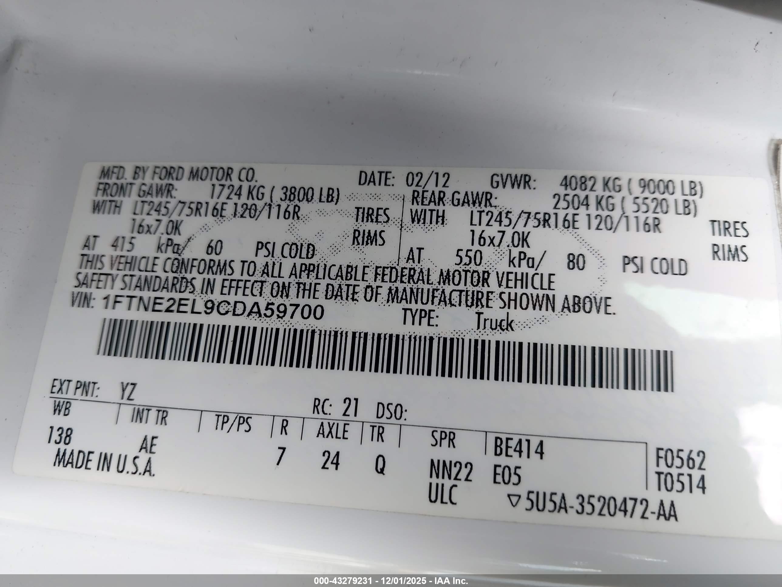 FORD E-250 image 9