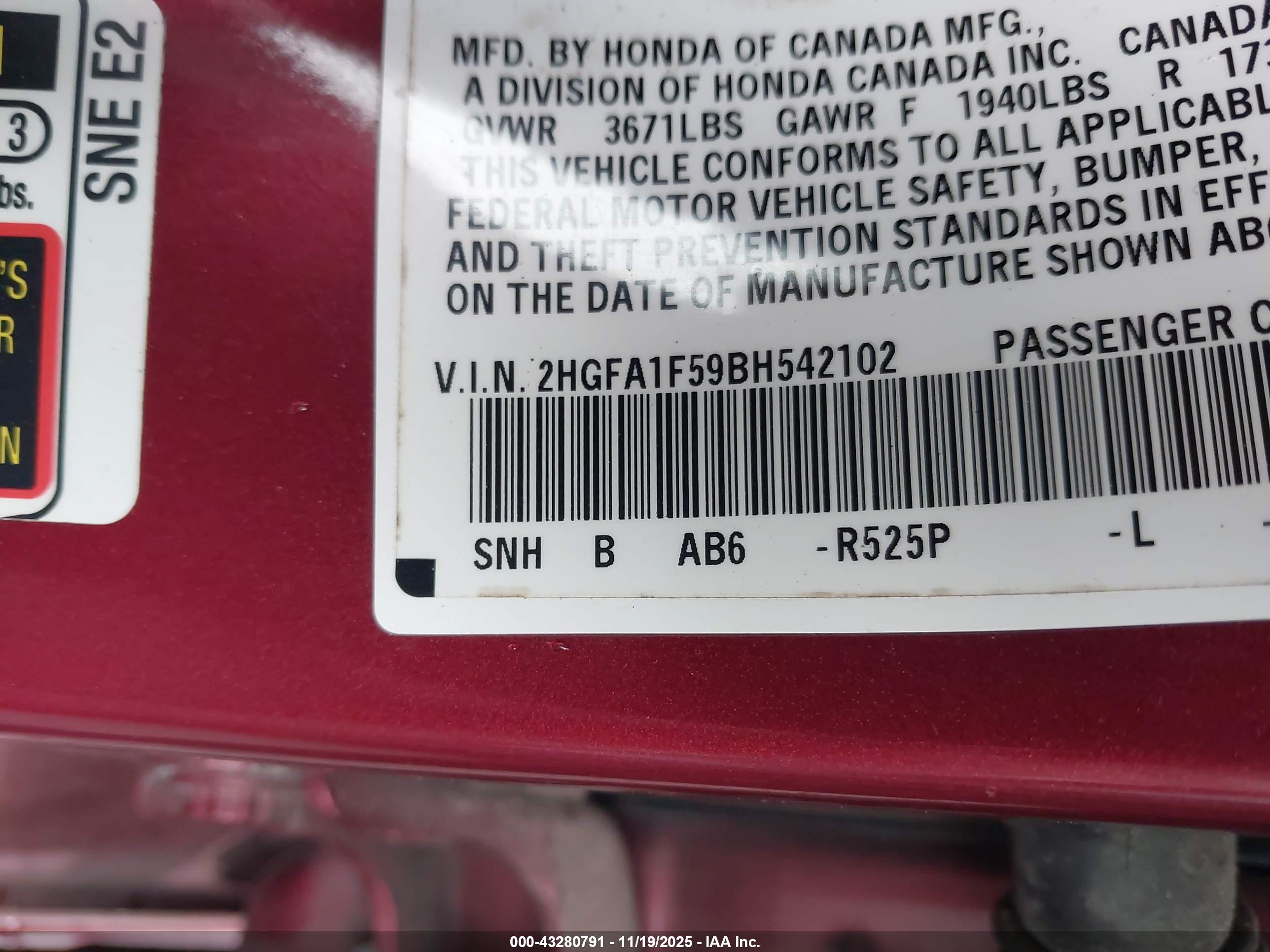 HONDA CIVIC image 9