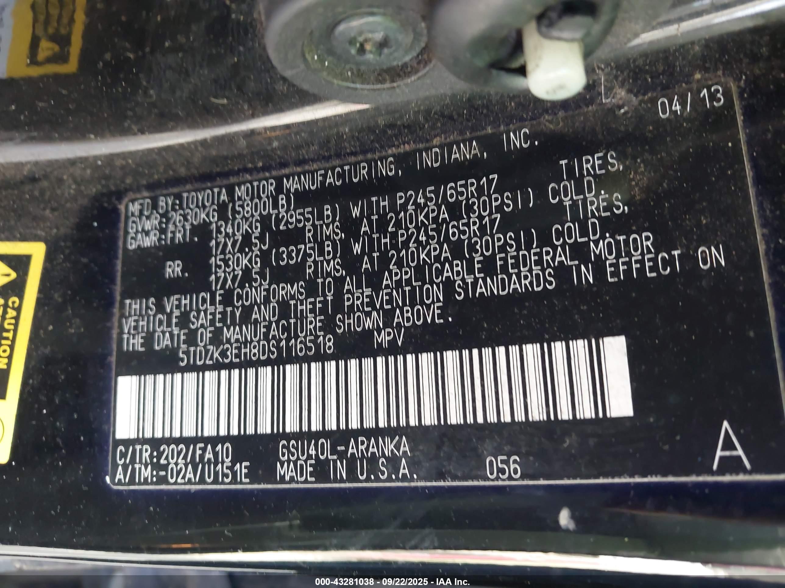 TOYOTA HIGHLANDER image 9