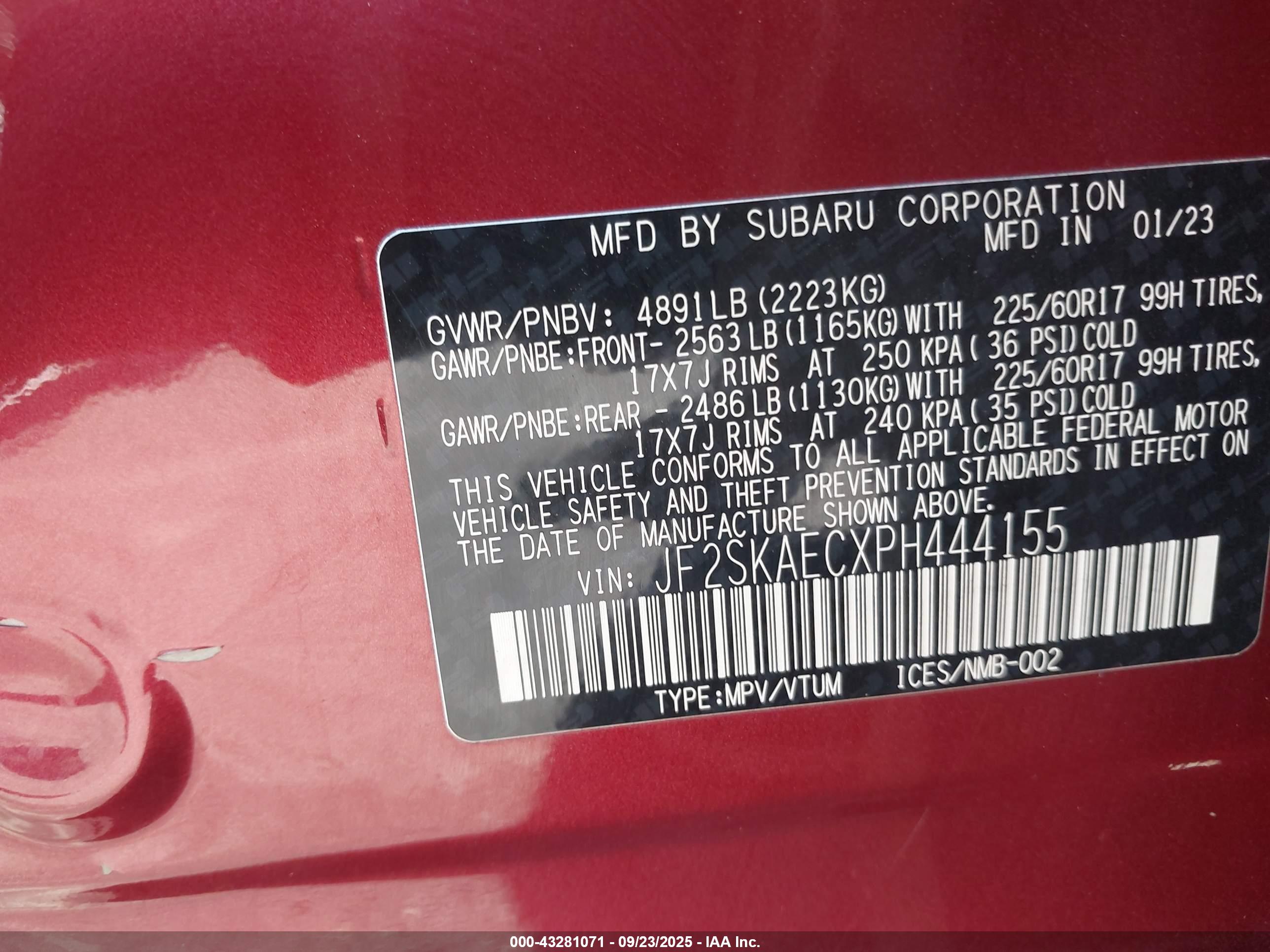 SUBARU FORESTER image 9