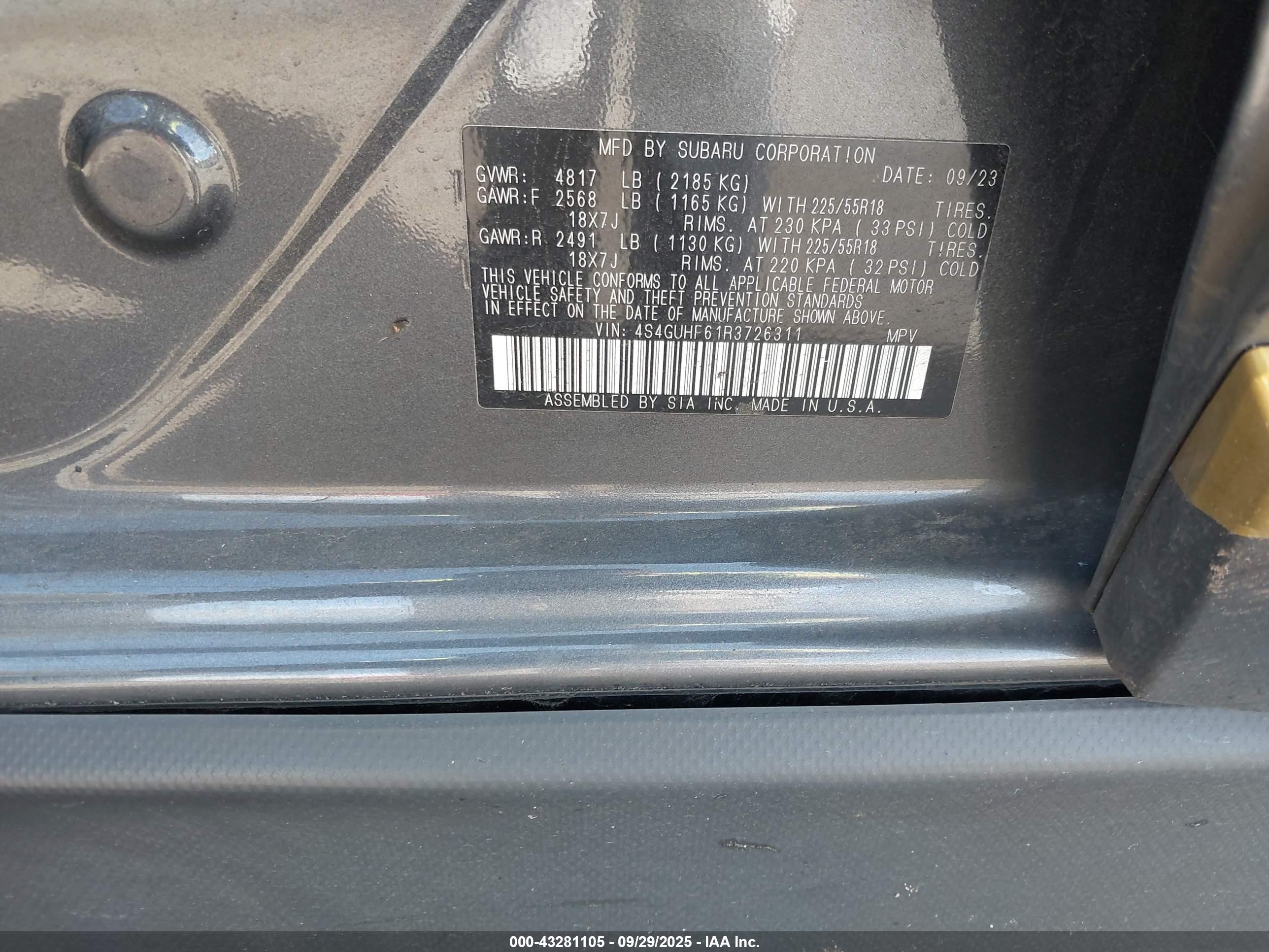 SUBARU CROSSTREK image 9
