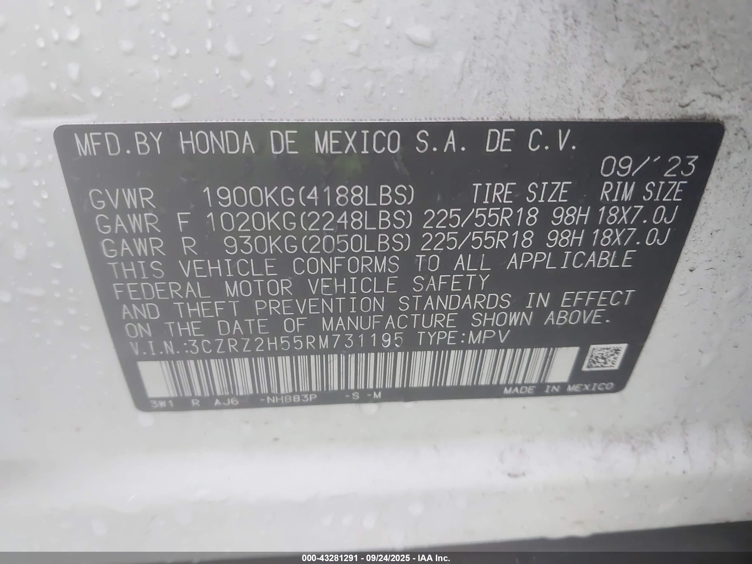 HONDA HR-V image 9