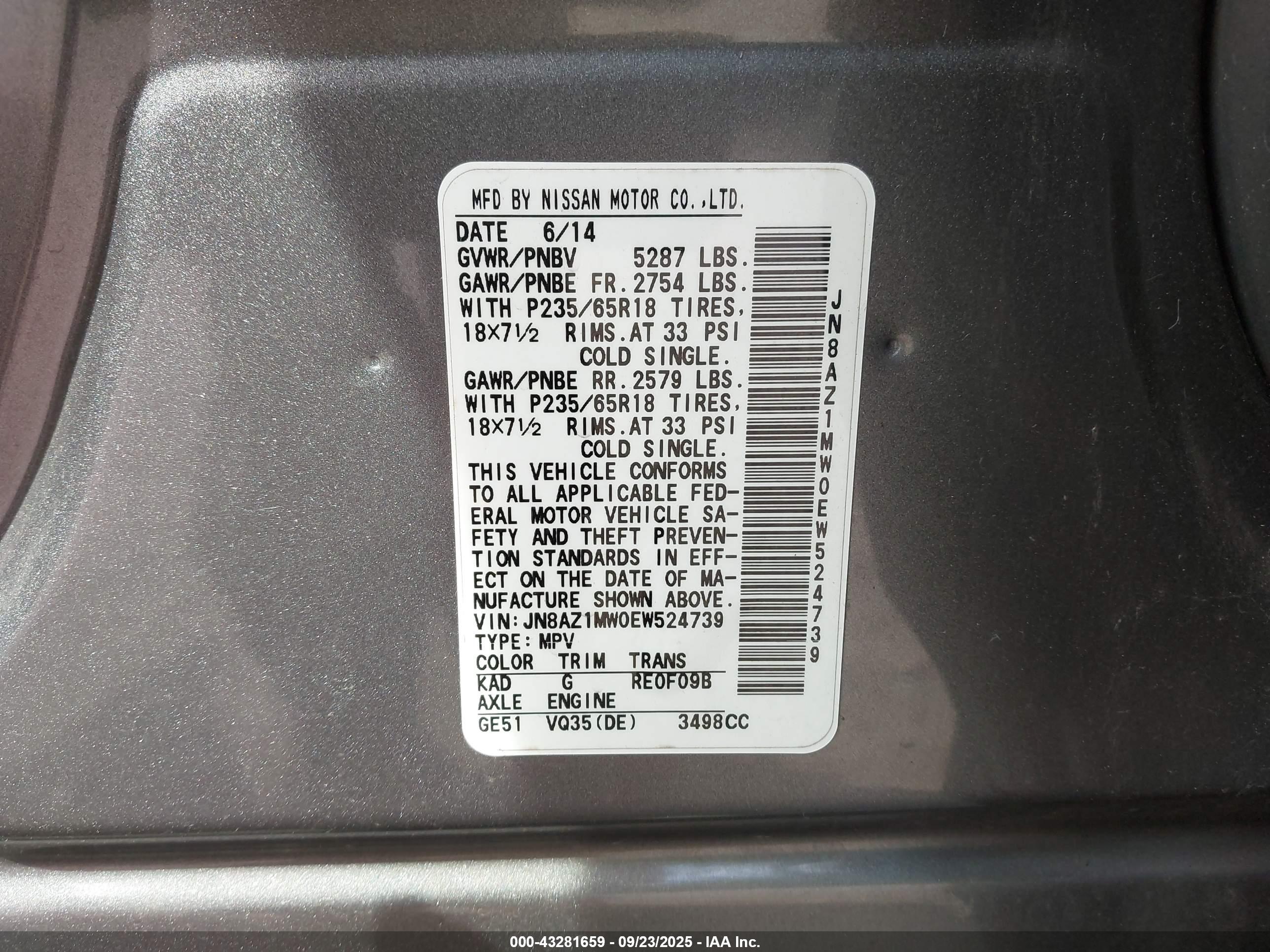 NISSAN MURANO image 9