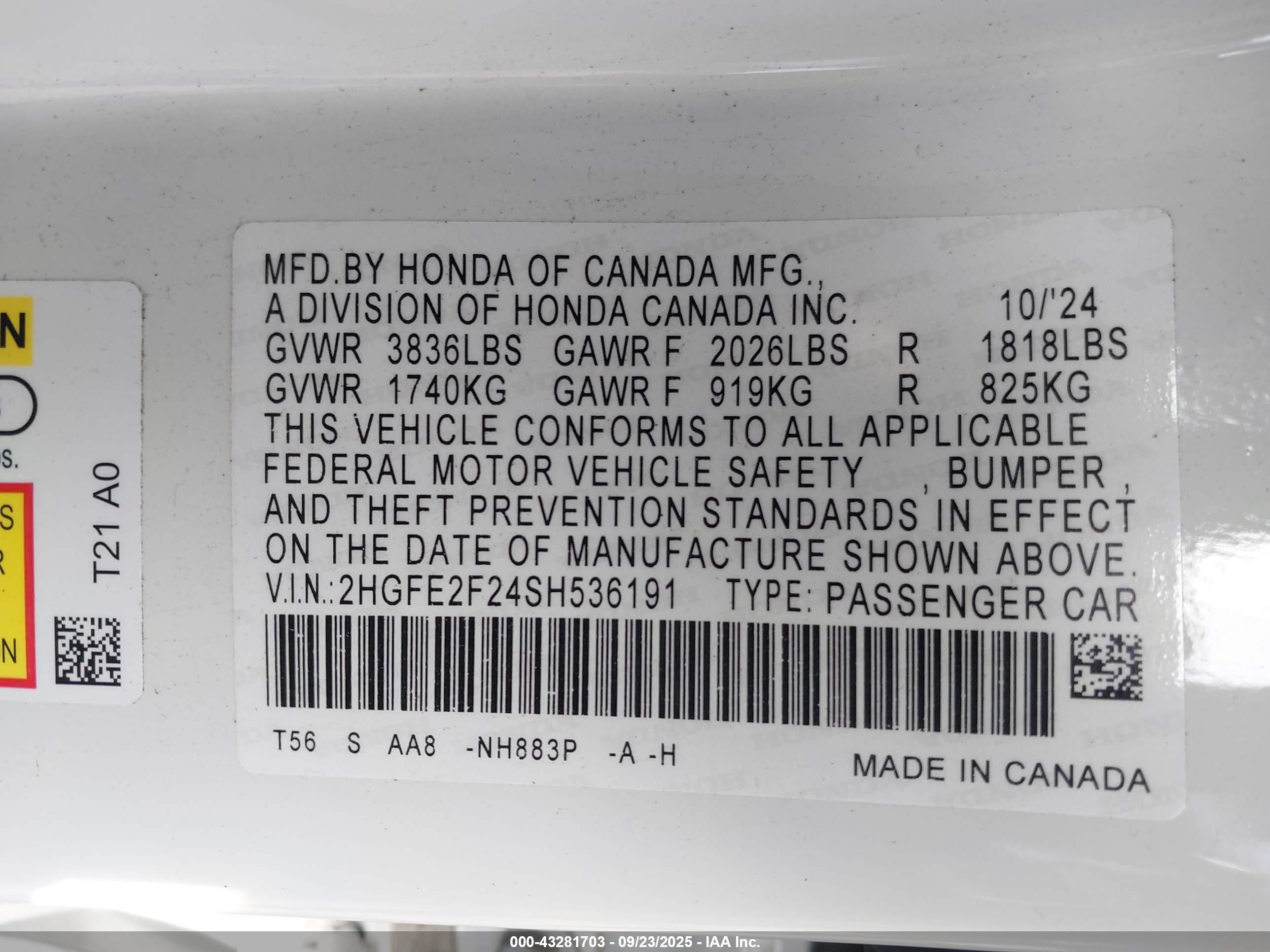 HONDA CIVIC image 9