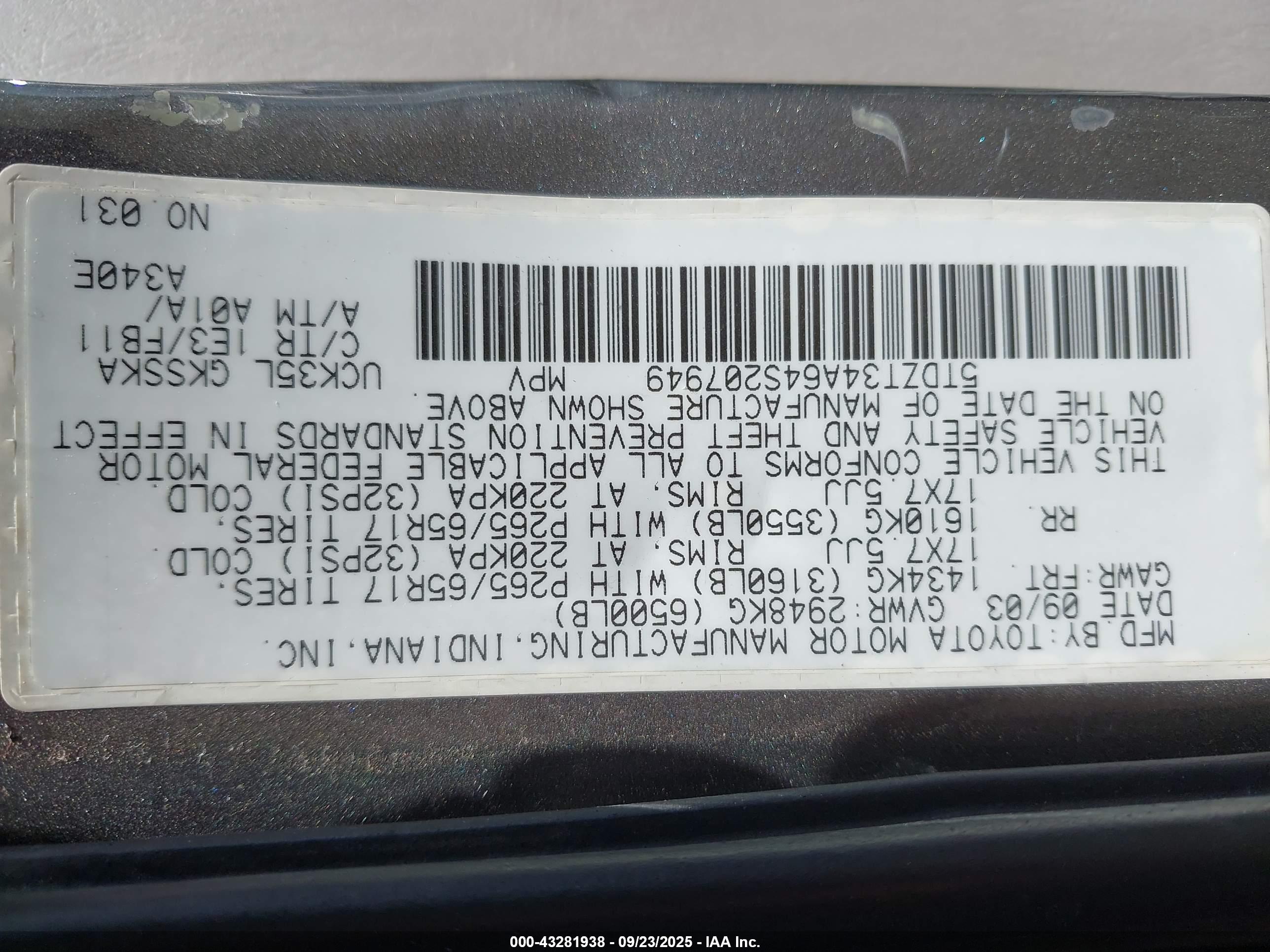 TOYOTA SEQUOIA image 9