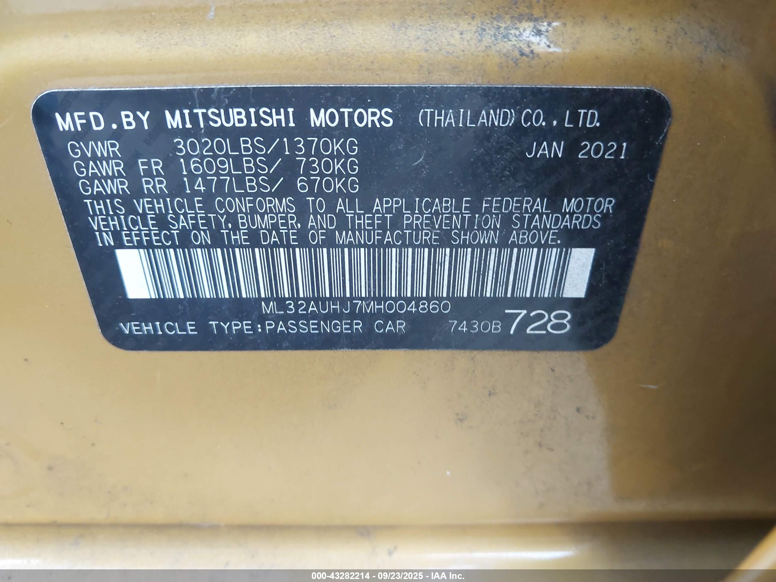 MITSUBISHI MIRAGE image 9