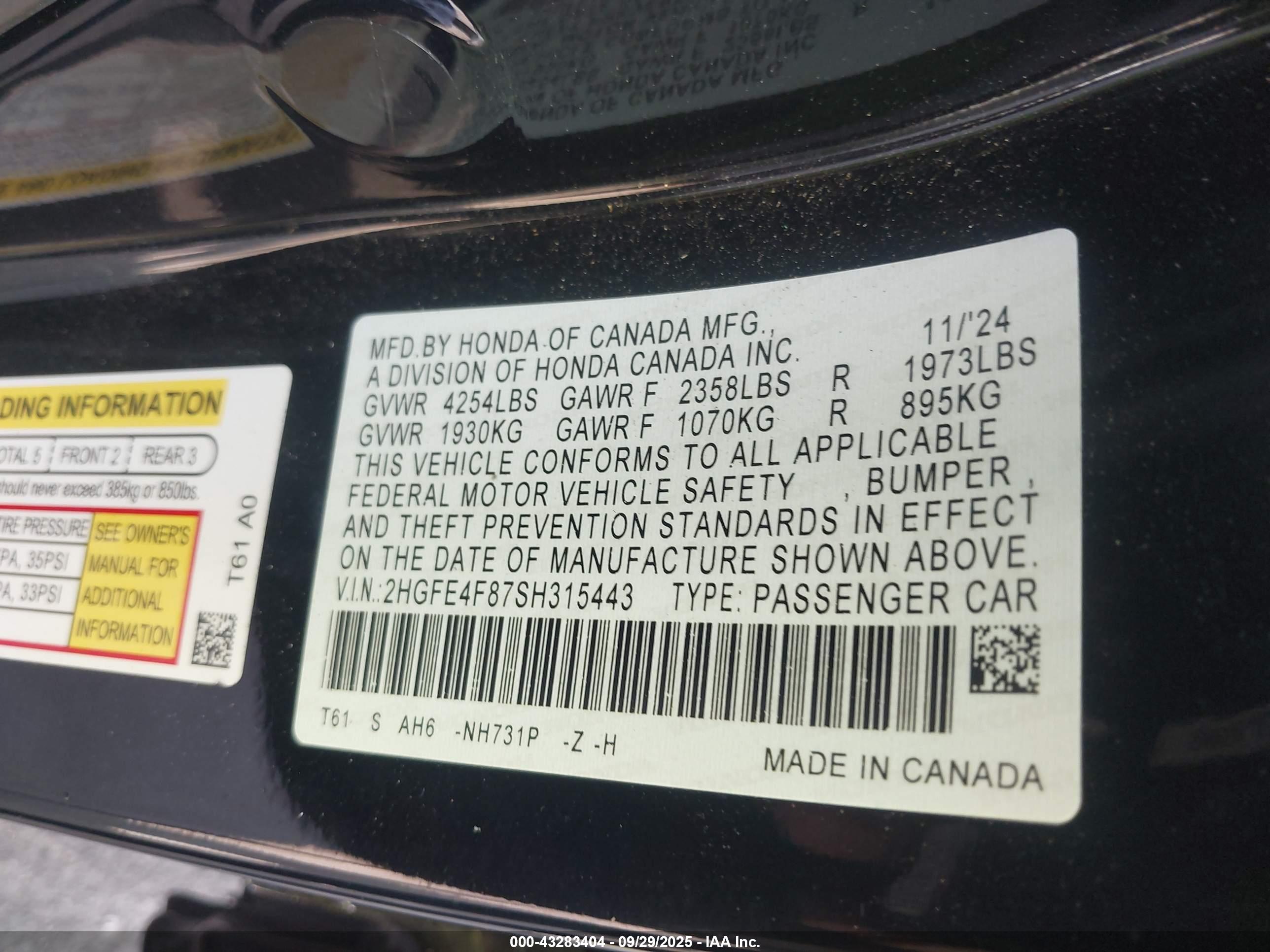 HONDA CIVIC image 9