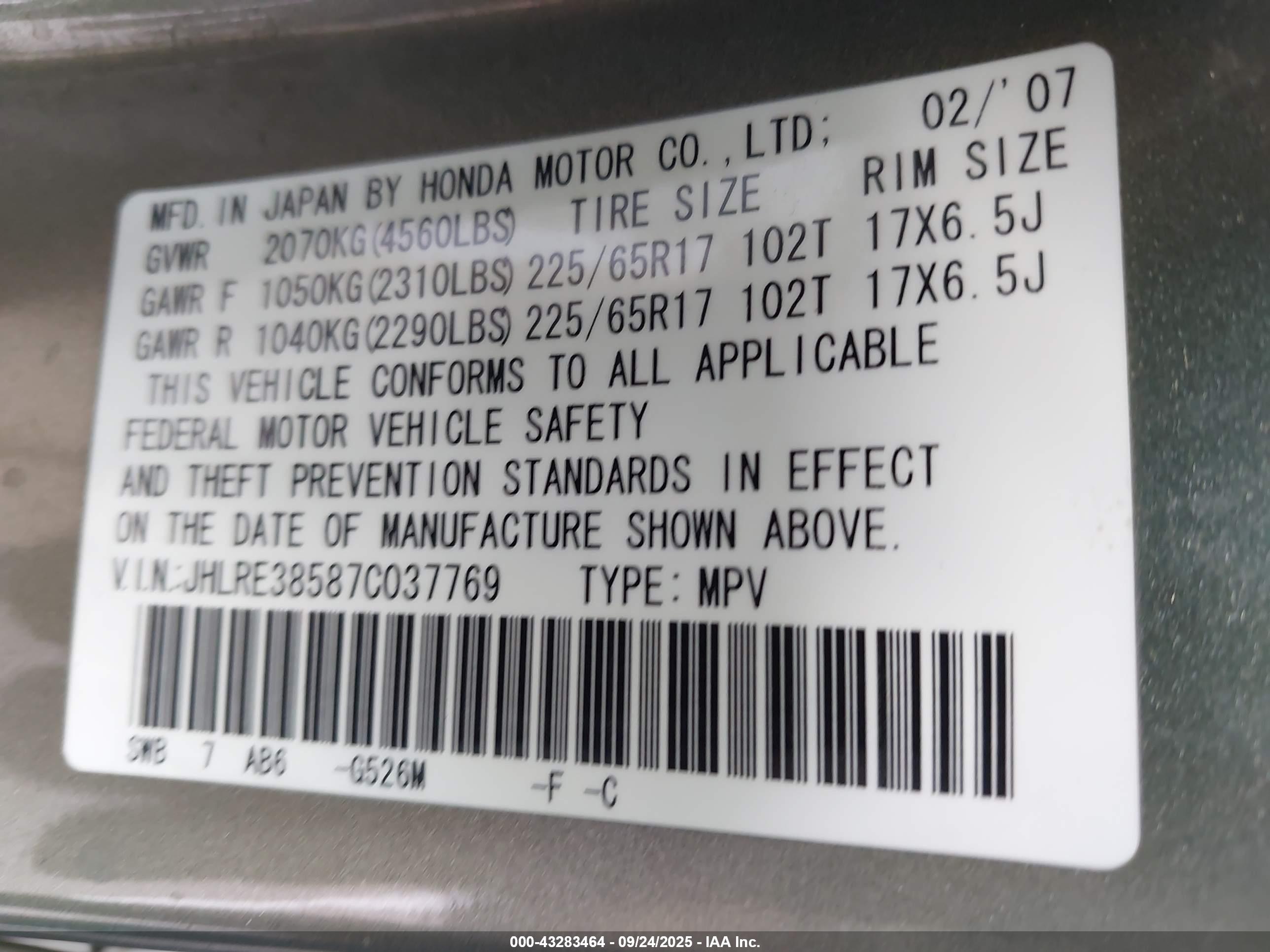 HONDA CR-V image 9